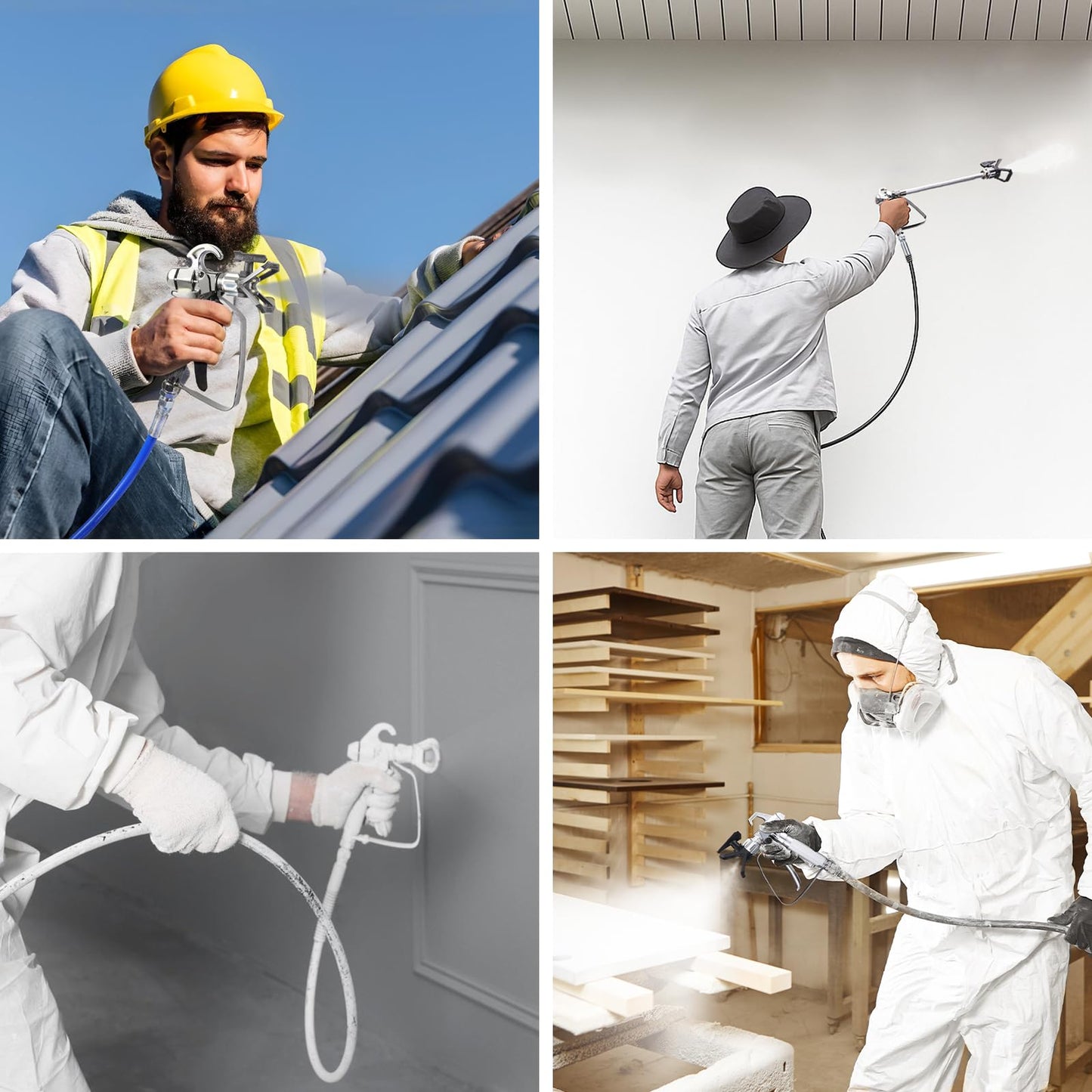 X9 Airless Paint Sprayer with 14Pcs Airless Paint Sprayer Gun Kit, 0.39GPM Paint Sprayer for Home Interior 650W 3000psi Airless Sprayer with Low Overspray Adjustable Pressure & Motor Speed