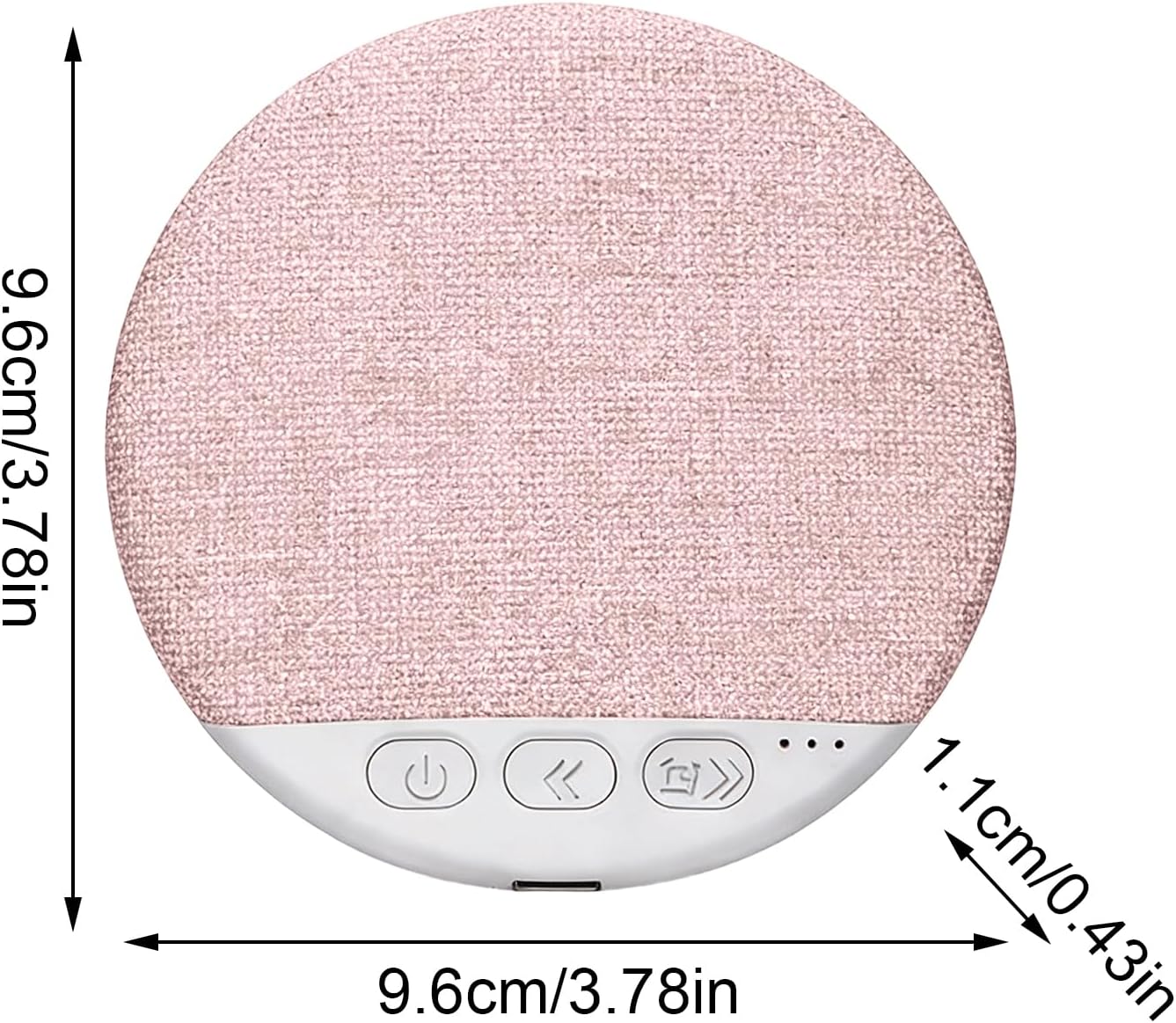 Generic 9.6x9.6x1.1cm Pillow Speakers for Sleeping,Wireless Headphones with Timer,Bone Conduction Under Pillow Speaker