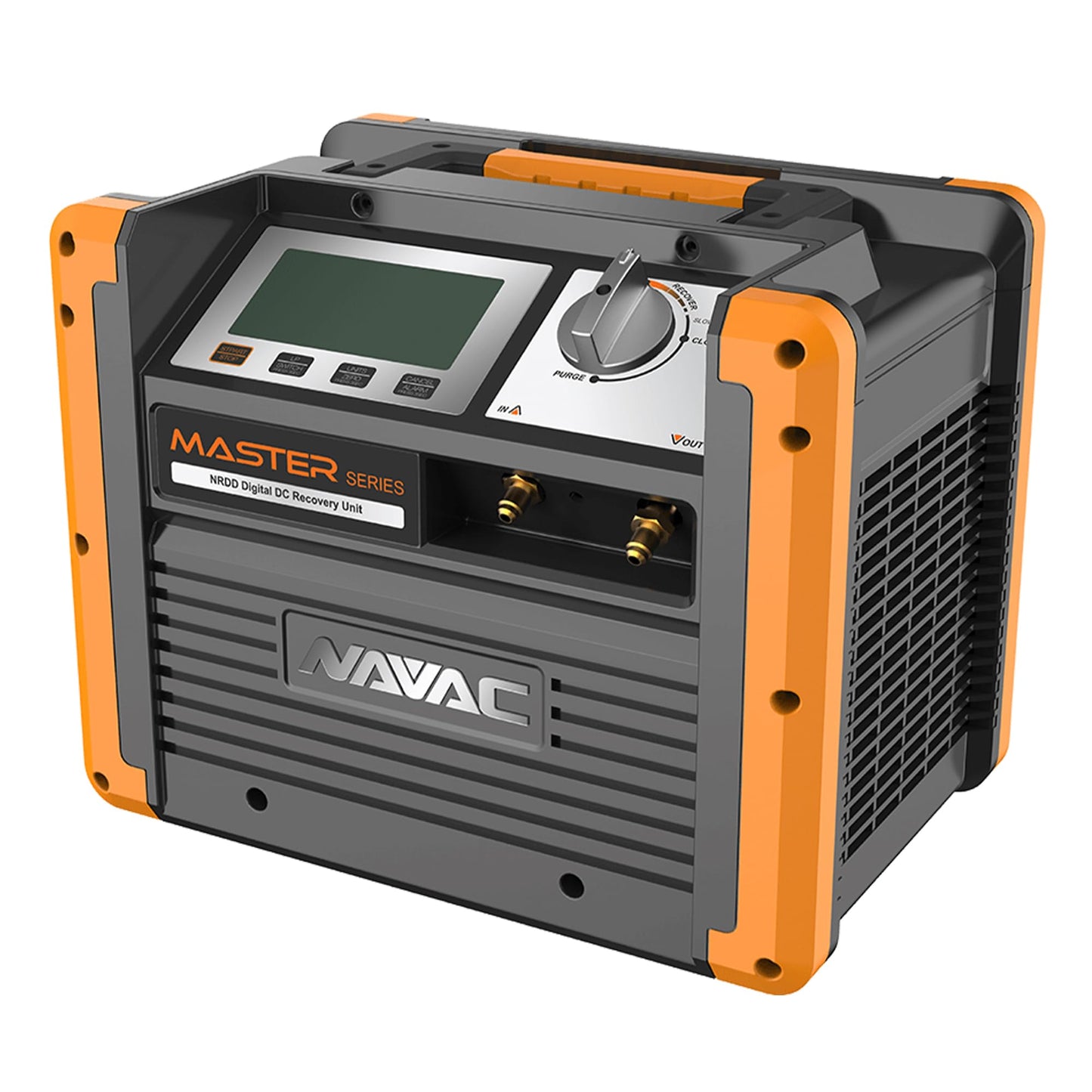 NAVAC NRDD Recovery Unit - Twin Cylinder, HVAC Recovery Machine, Master Series, AC Recovery Unit for Freon, Large Backlit Digital Interface, Refrigerant and HVAC System Maintenance, A2L Compatible