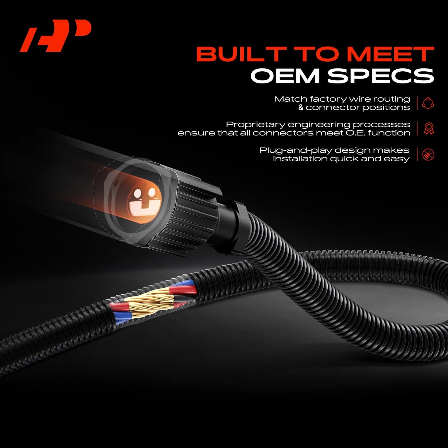 A-Premium Engine Wiring Harness Compatible with 2006-2015 LS3 LS2 6.2L, Standalone Harness T56 58X TR6060