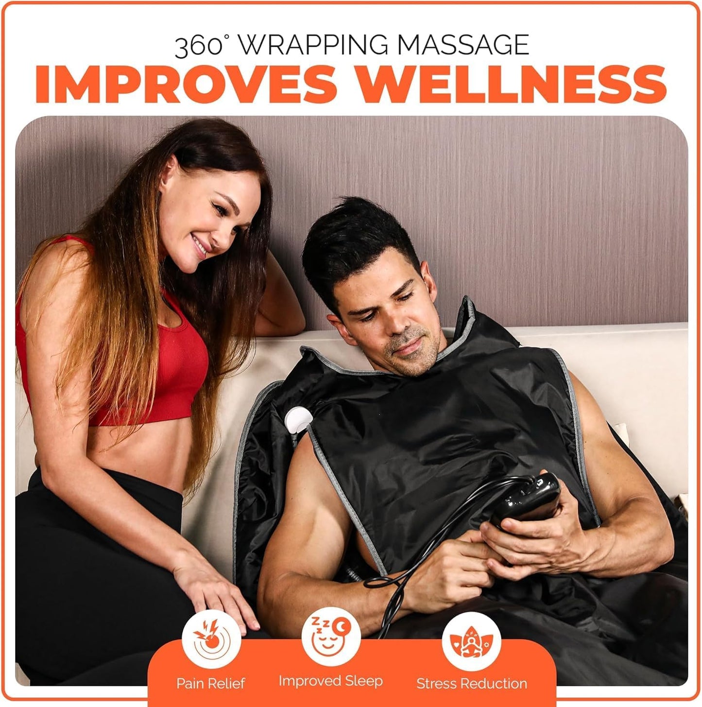 MySauna XL Infrared Sauna Blanket | Fits Him & Her | Fast Sweat, Sauna Bag Reaches 176°F | At-Home Sauna Blanket for Detox & Relaxation | Size 6.2 x 3 ft | Includes Carry Bag & Upgraded Control Panel