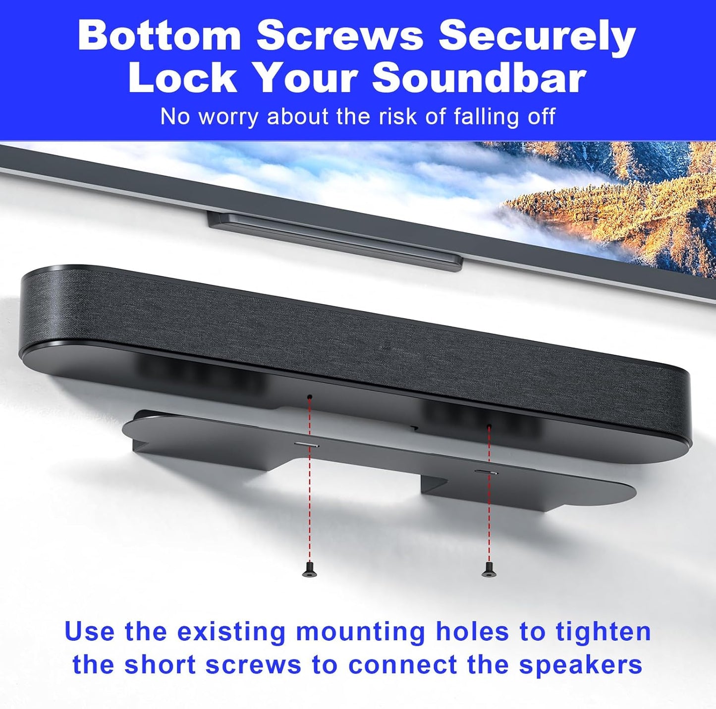 BYMECOST 1 2, Soundbar Mount for Sonos Beam, Heavy Duty Wall Mount Bracket Compatible with Gen & Gen Sonos Beam Sound
