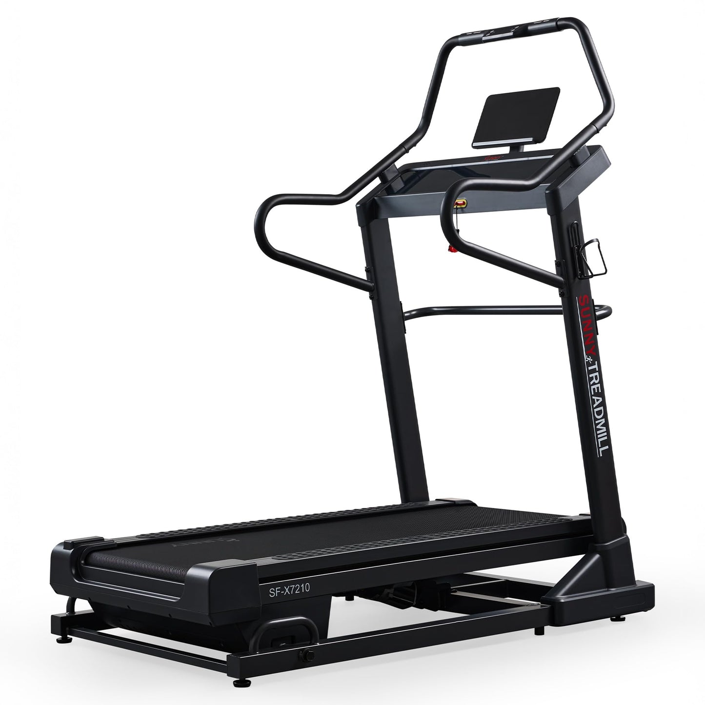 Sunny Health & Fitness Auto Incline Decline Treadmill for Home with Wi-Fi Smart TV Connectivity and Interactive Console, Smooth and Quiet Motor with Cushion Deck, SunnyFit App Access