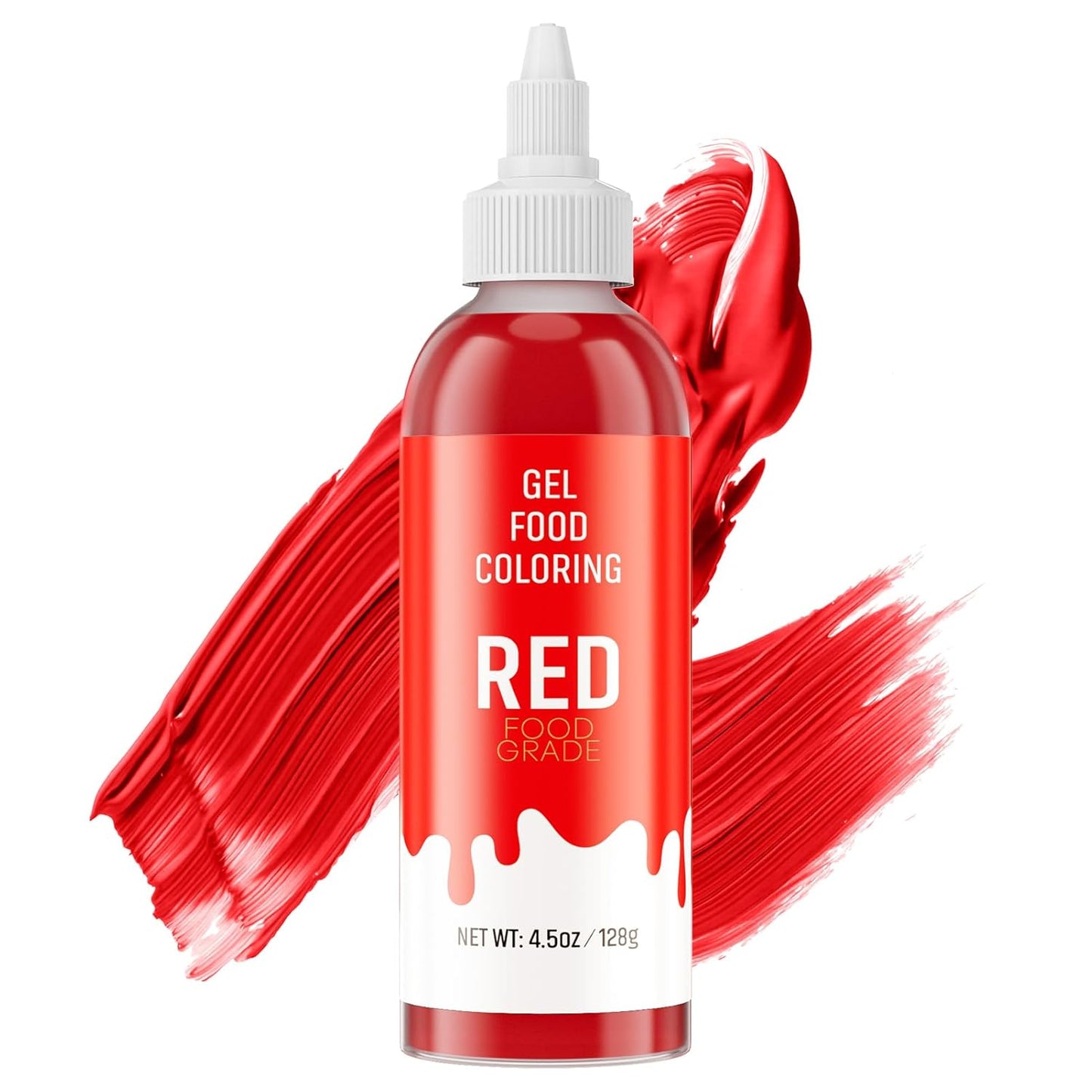 Skiennix Food Coloring Gel - Vibrant Red Gel Food Dye for Baking, Icing & Fondant | 4.5 oz (128g)