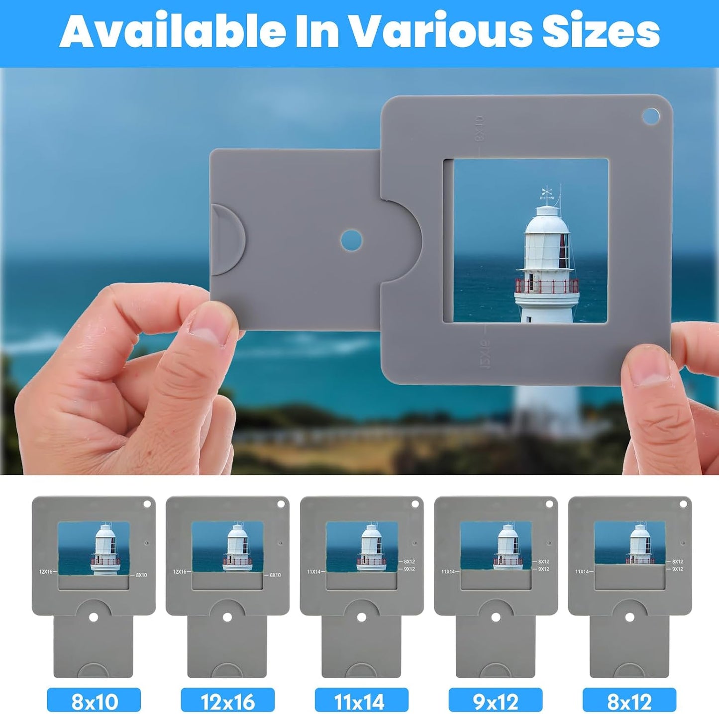 XLIUAX 2Pcs Portable View Finder, View Finder with Sliding Mechanism, Adjustable Custom Viewfinder, Color Isolation