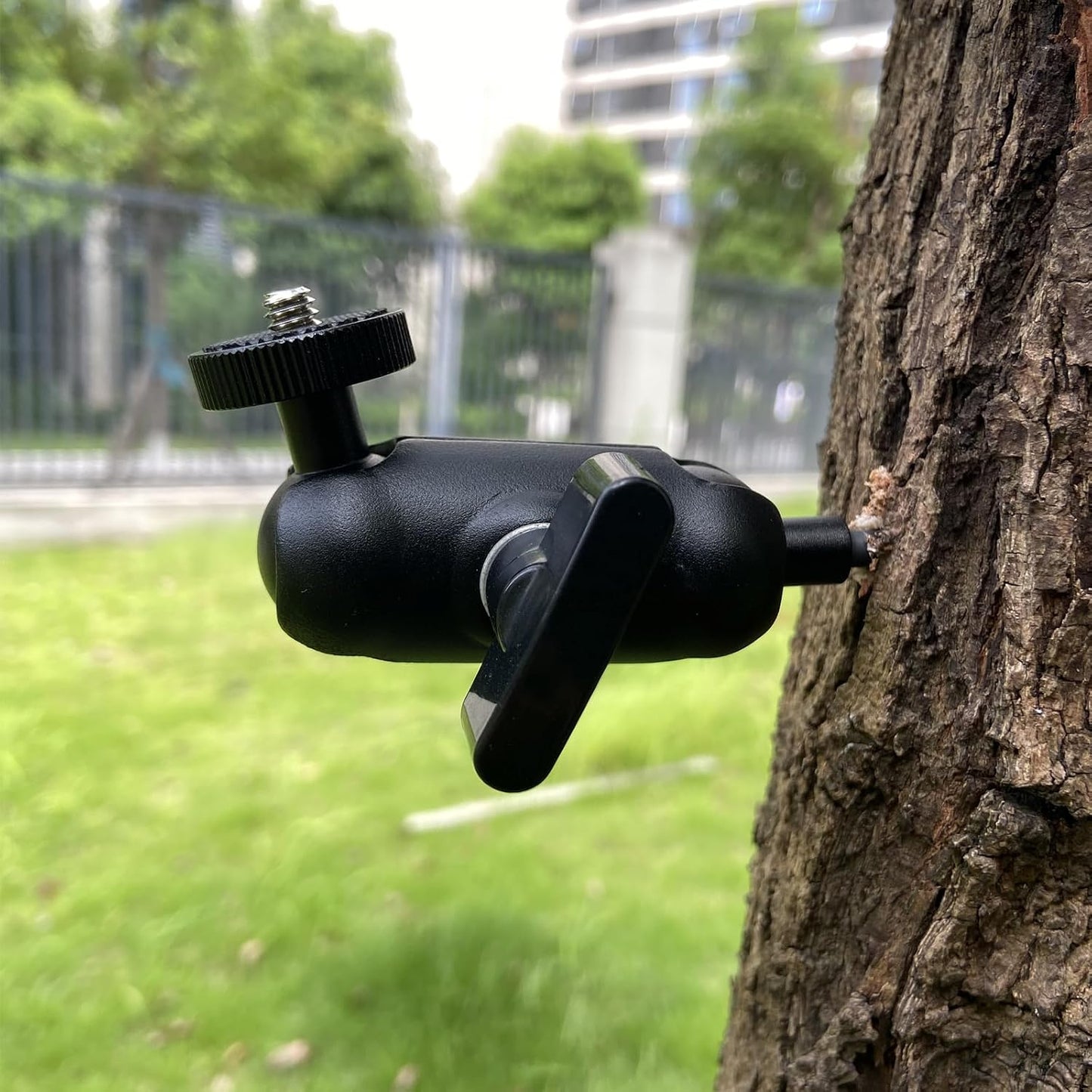 Kuiming 360 2 Packs Adjustable Trail Camera Tree Mount: Game Camera Outdoor Mounting Bracket Holder with Double Swivel