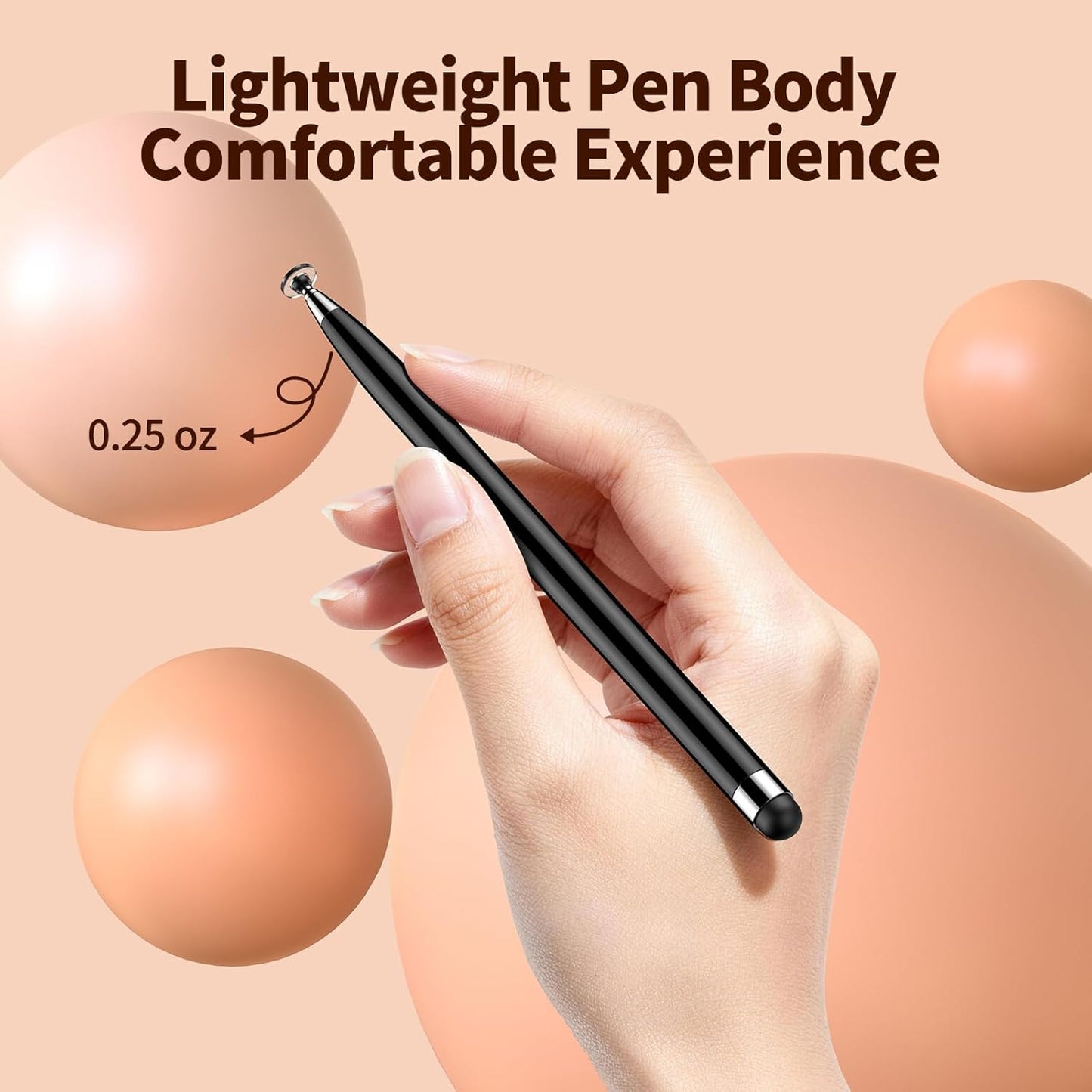 YITIAOXIAOYU 10 2 1 PCS Stylus Pen for Touchscreen, Lightweight in Dual-Tip Design, for Drawing, Note-Taking & Gaming