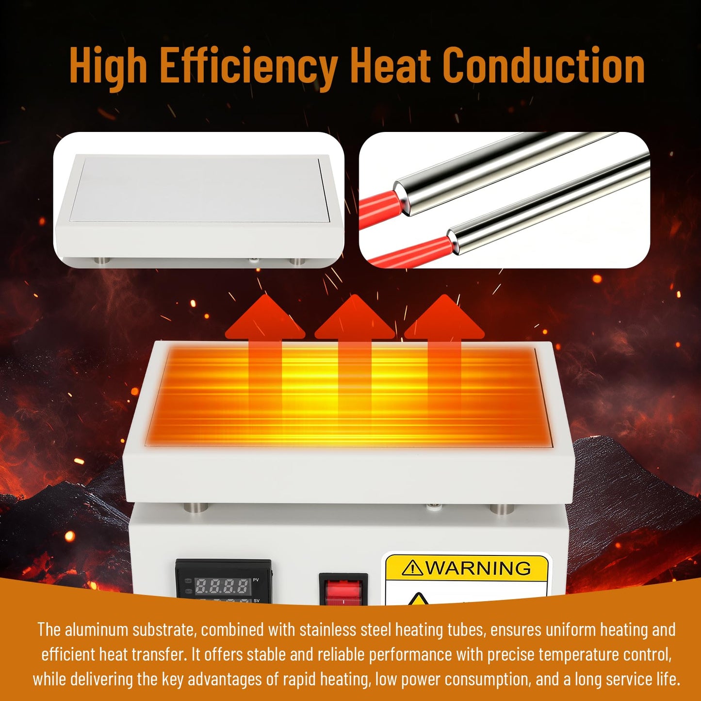 Cellophane Wrapping Machine, Manual Cellophane Overwrapping Machine, Desktop Heating Sealing Machine with PID Temperature Control for BOPP/PVC Film Used on Perfume, Cosmetics, and Action Figure Boxes