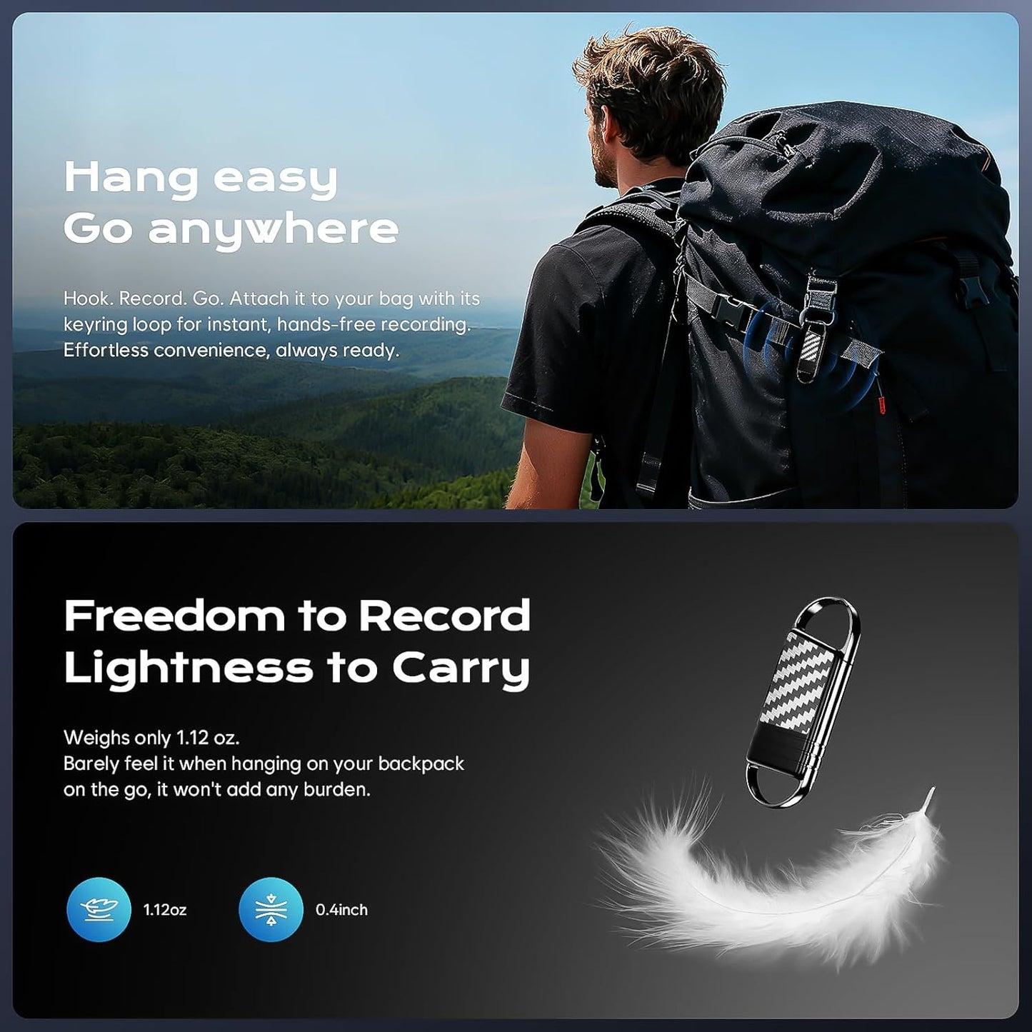 Tallkcoder 72GB MP3 Voice Activated Recorder - Recording Device with AI-Intelligent Noise Reduction for Lectures