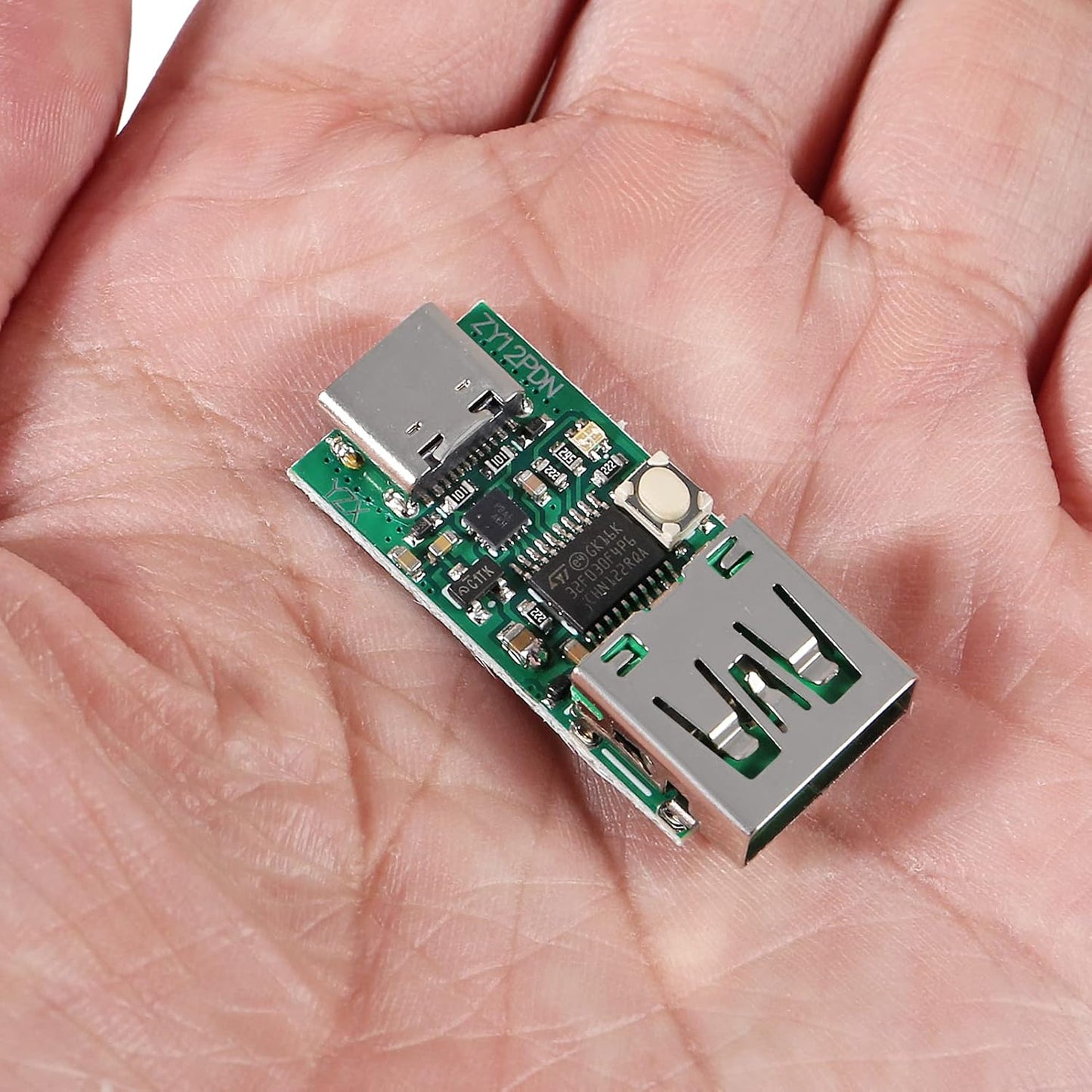 ATNSINC 2PCS PD2.0 3.0 PD3.0 (ZY12PDN Type-C USB-C to DC Decoy Fast Charge Trigger Polling Detector Module with USB)