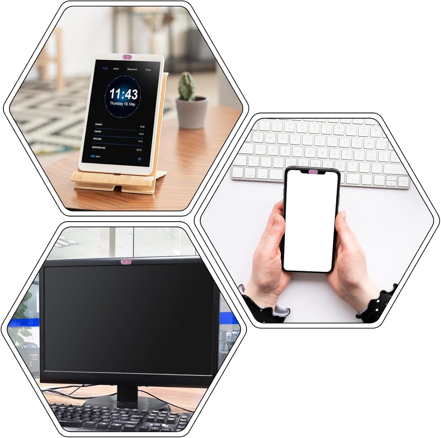 YQQYG 3 Pcs Laptop Camera Cover Slide, Ultra-Thin Metal Camera Cover, Webcam Covers Slide, Protect Your Privacy