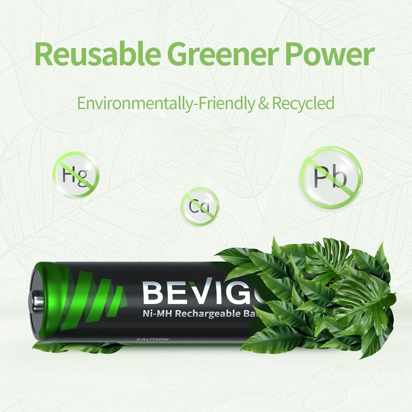 BEVIGOR 1100 1.2V 24 Count Rechargeable AAA Batteries, mAh High Capacity, LSD Low Self Discharge Technology, NiMH AAA