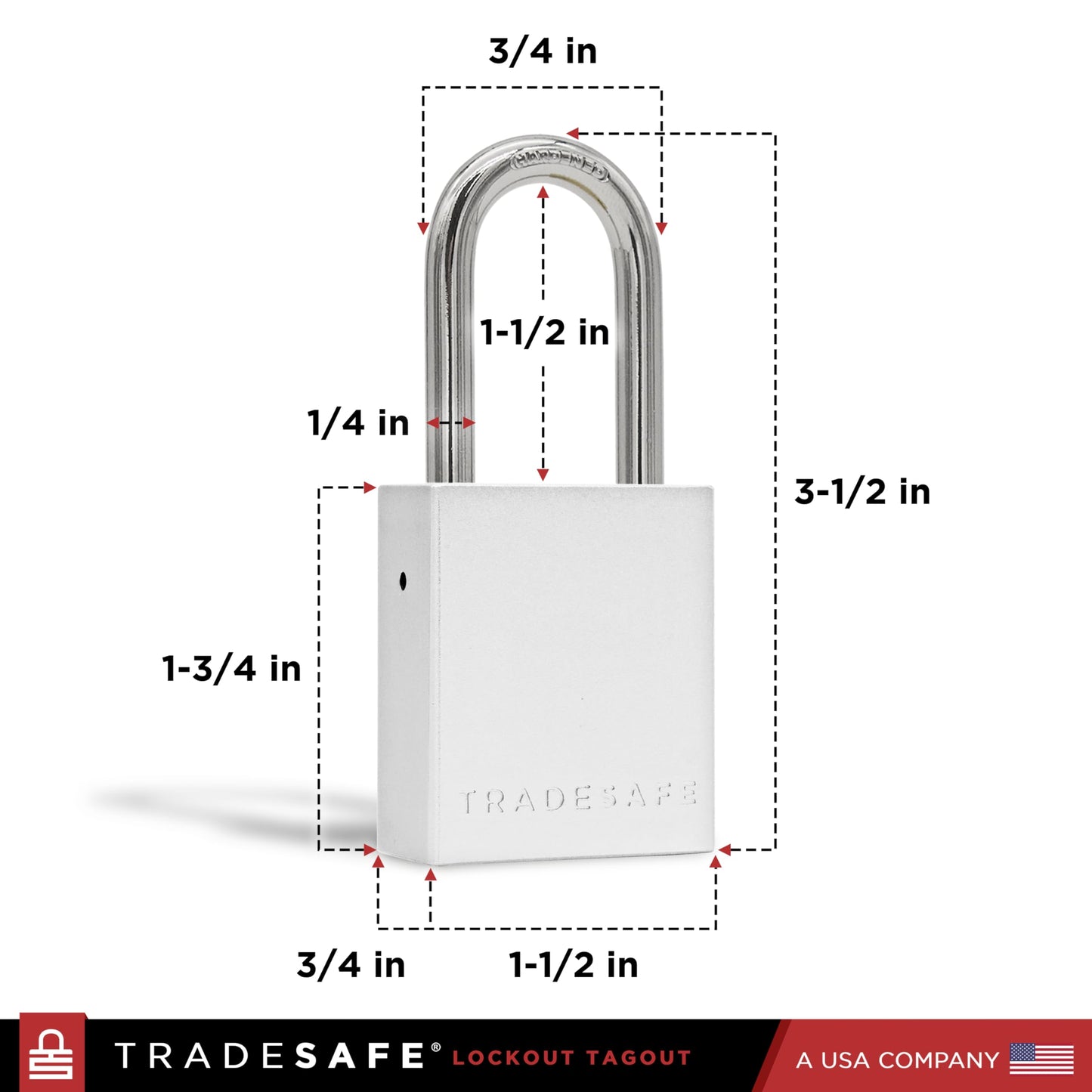 TRADESAFE Lockout Tagout Locks Set - 10 Silver Aluminum Loto Locks, Keyed Different Lock Out Tag Out Padlocks, 2 Keys Per Lockout Padlock, OSHA Compliant