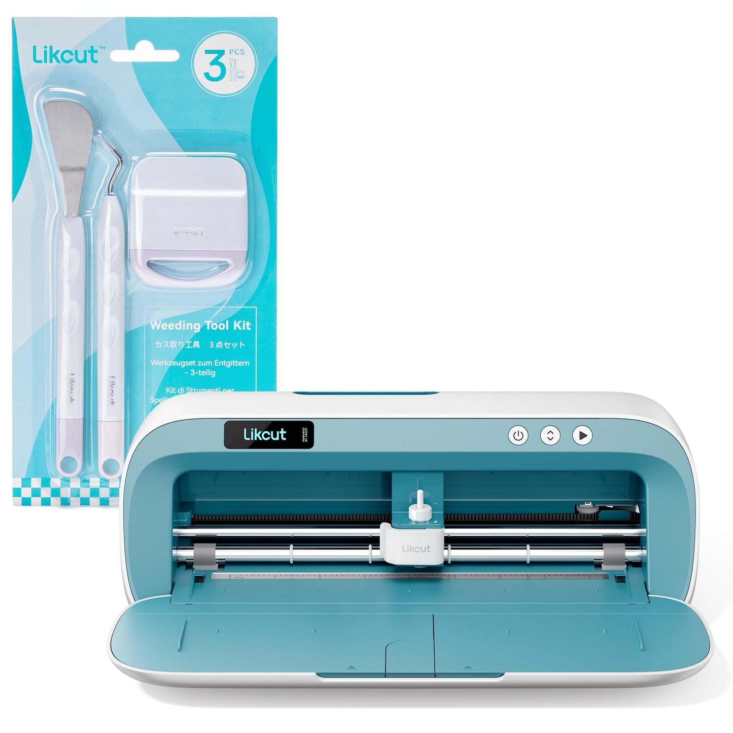 Likcut Portable Vinyl Cutter with Weeding Tools Set, Craft Weeding Tool Kit for Vinyl, Iron-On & Paper Projects, 3pcs Weeding Kits