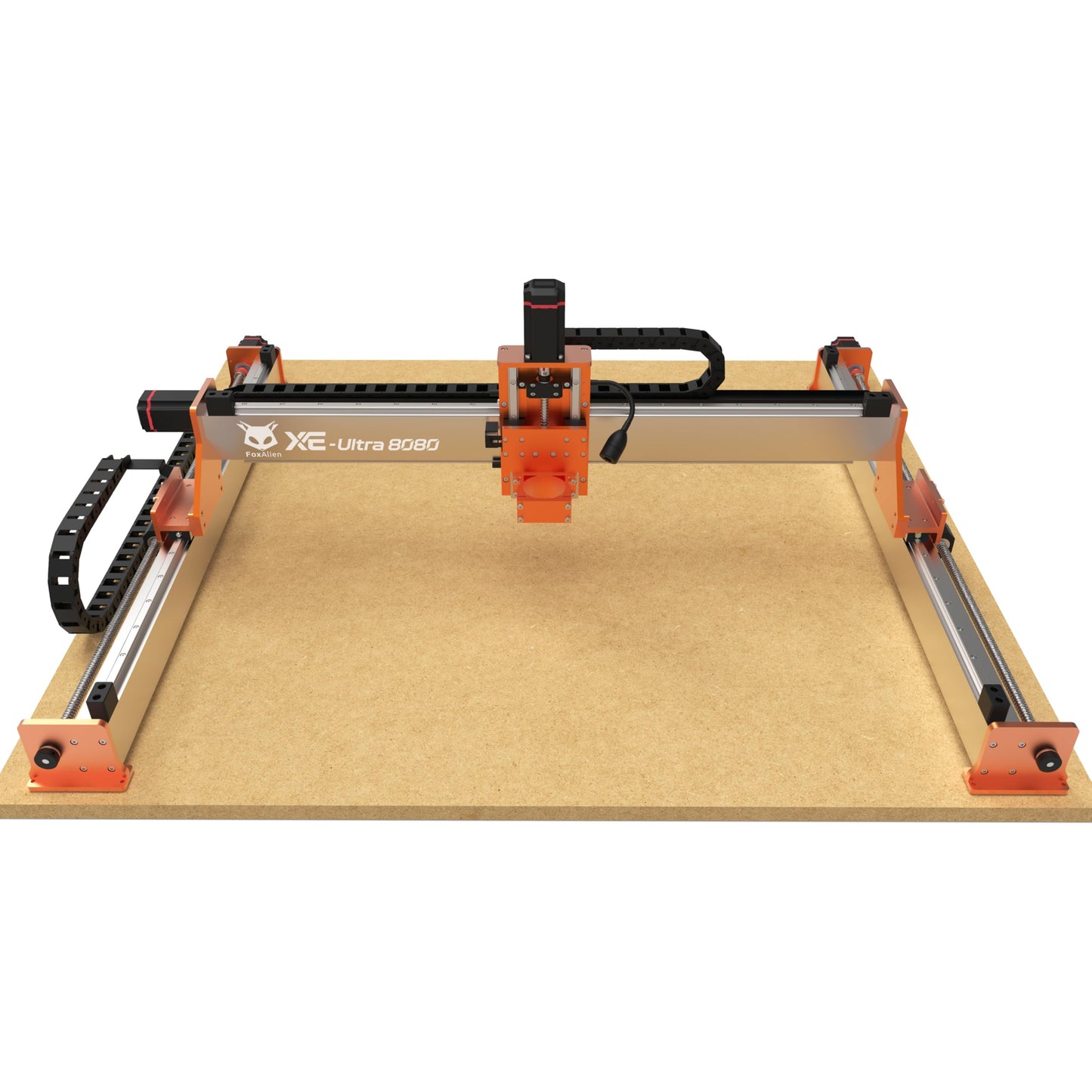 FoxAlien XE-Ultra 8080 CNC Router Machine with NEMA 23 Closed-loop Stepper Motor, Large Size Benchtop Engraving Milling Machine for Woodworking, Aluminum, Acrylic, Carbon Fiber DIY Cutting