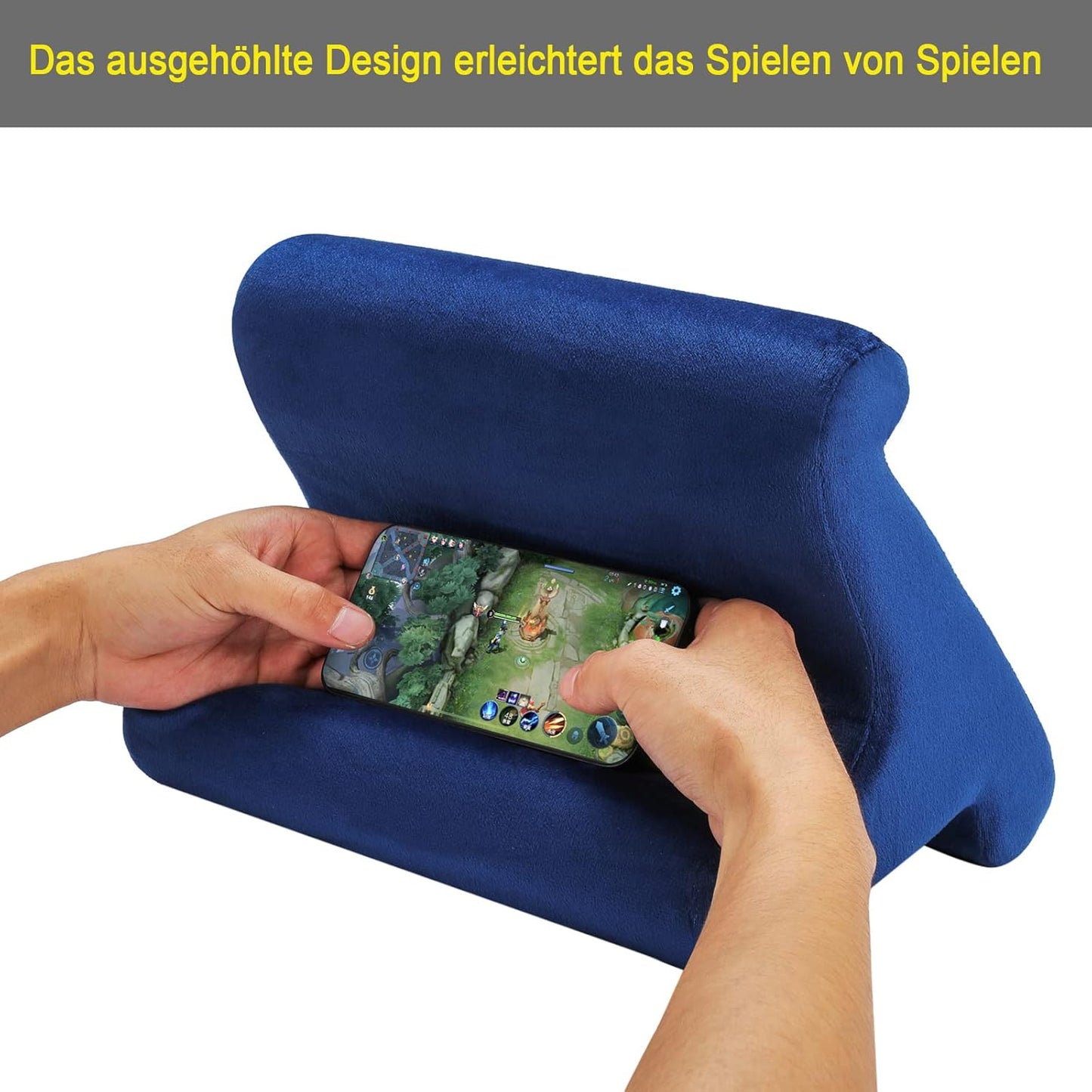 SAMHOUSING 3 9.7, 10.5,12.9 4 3, Tablet Pillow Stand Holder Dock for Bed with Viewing Angles, Compatible with All