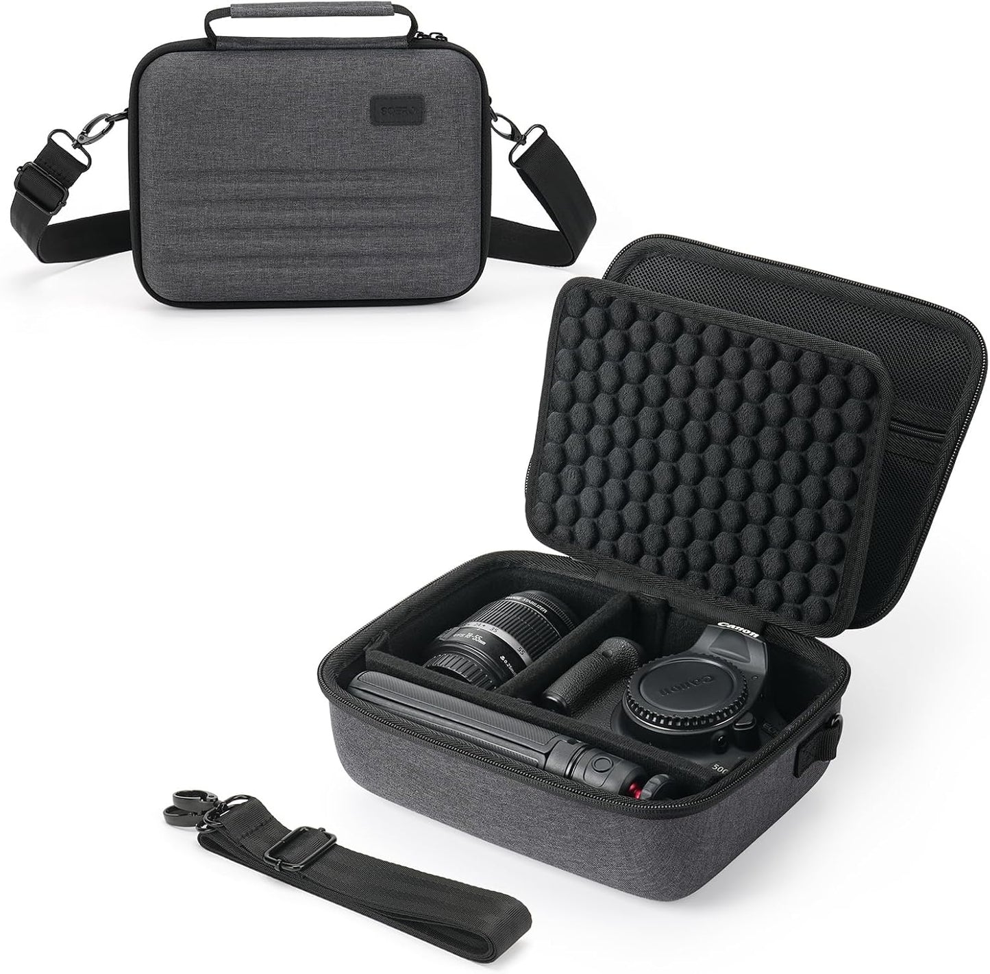 T7/R50/R100/R6 7 a6400 6 2 SQERO Camera Case for Canon EOS Rebel Mark II/Sony Alpha IV/Alpha DSLR SLR Mirrorless