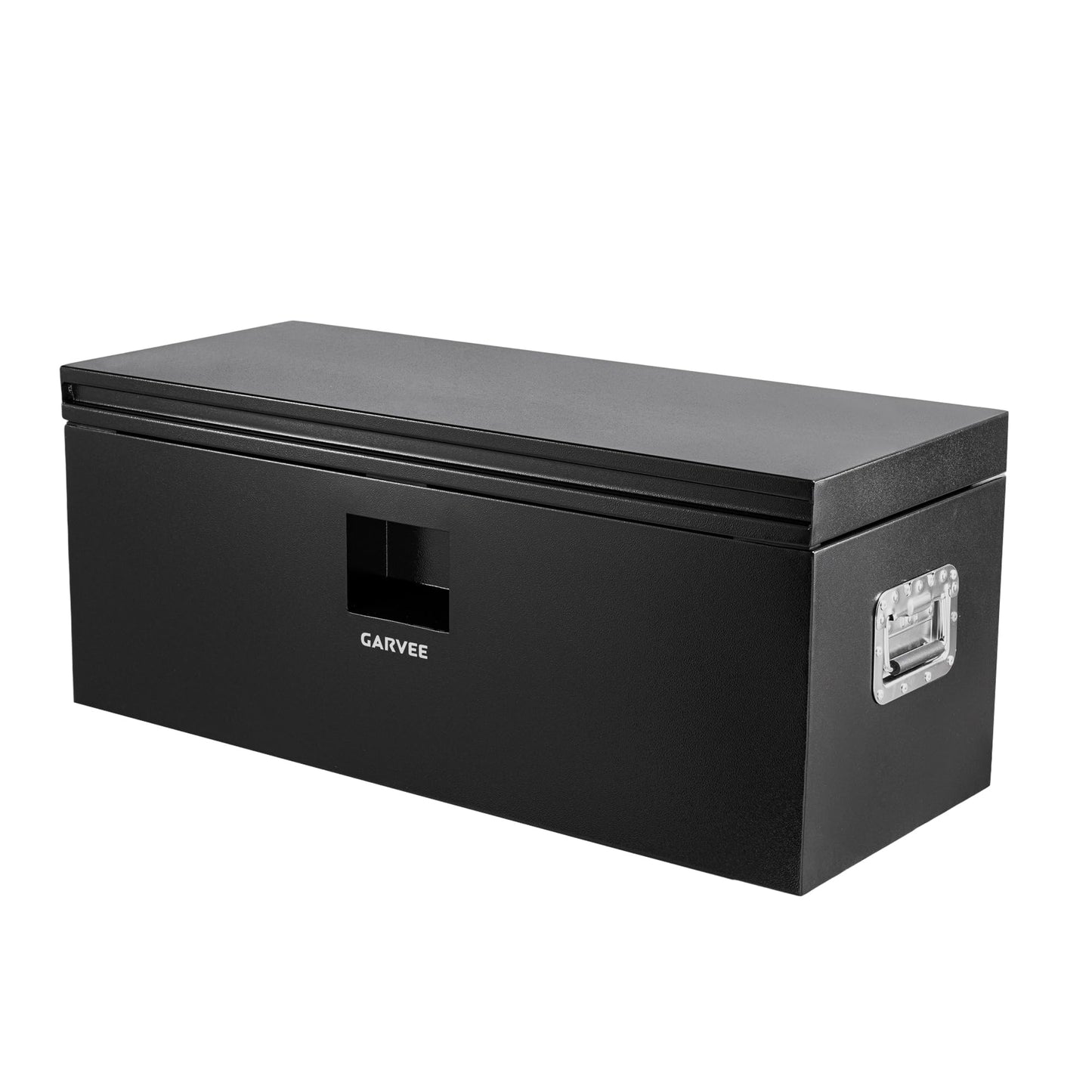 Garvee 36 Inch Black Steel Truck Bed Tool Box, Trailer Tongue Box, Truck Storage Organizer Tool Chest For Truck Bed, RV, Trailer