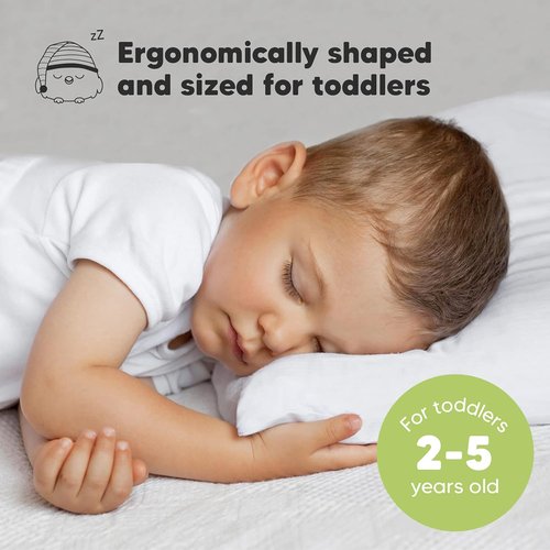 KeaBabies Toddler Pillow Set - Mini Cotton Pillow & Pillowcase for Sweet Dreams | 9x13 Inches