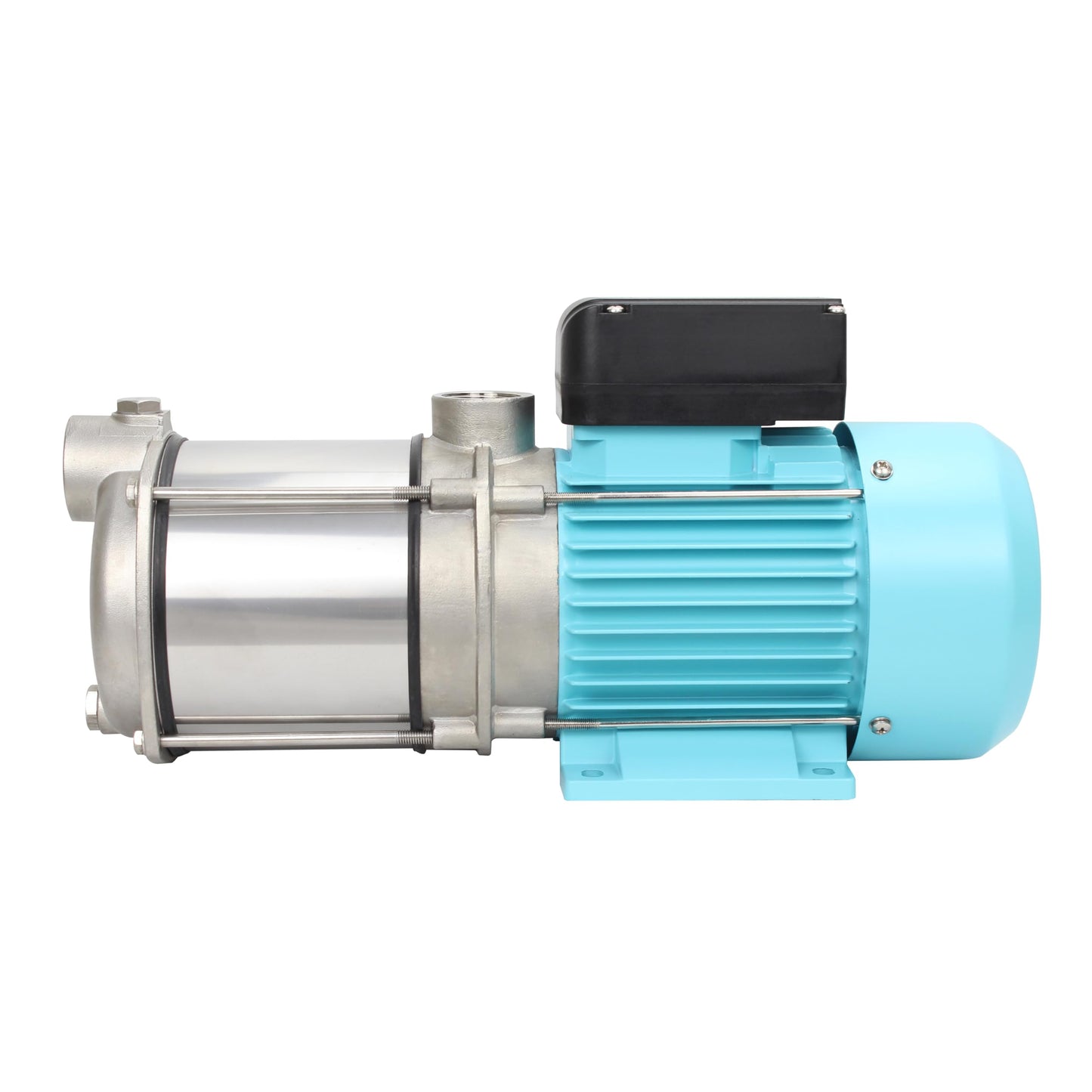 ELPIS Pro MHS90-4M Multistage Water Booster Pump, 1.1 kW (1.5 HP) Stainless Steel, 23.8 GPM, 144 ft Head, 1" NPT, 120V 60Hz for Home Pressure & Irrigation
