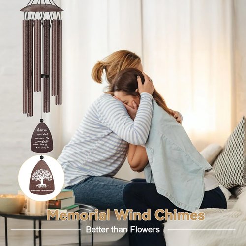 Memorial Wind Chimes by [Brand Name] - Heartfelt Sympathy Gift for Loss of Loved One | Perfect for Garden & Outdoor Use