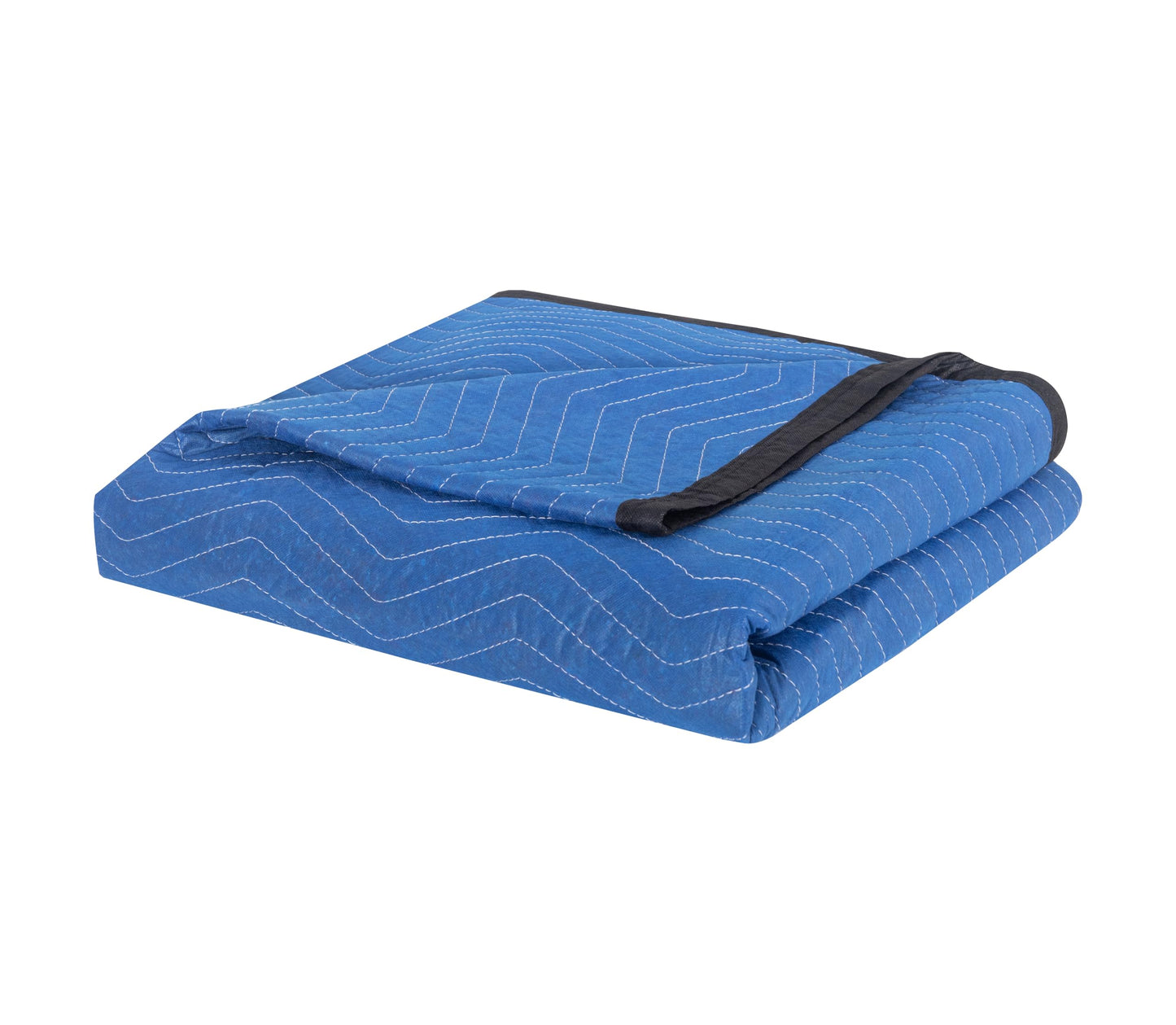 Moving Blankets 12 Packs, Extra Large 80"x72" Furniture Moving Pads, Reusable Packing Blankets, Professional Quilted Furniture Shipping & Storage Pads for Couch Desk Cabinet Appliances, Blue and Black