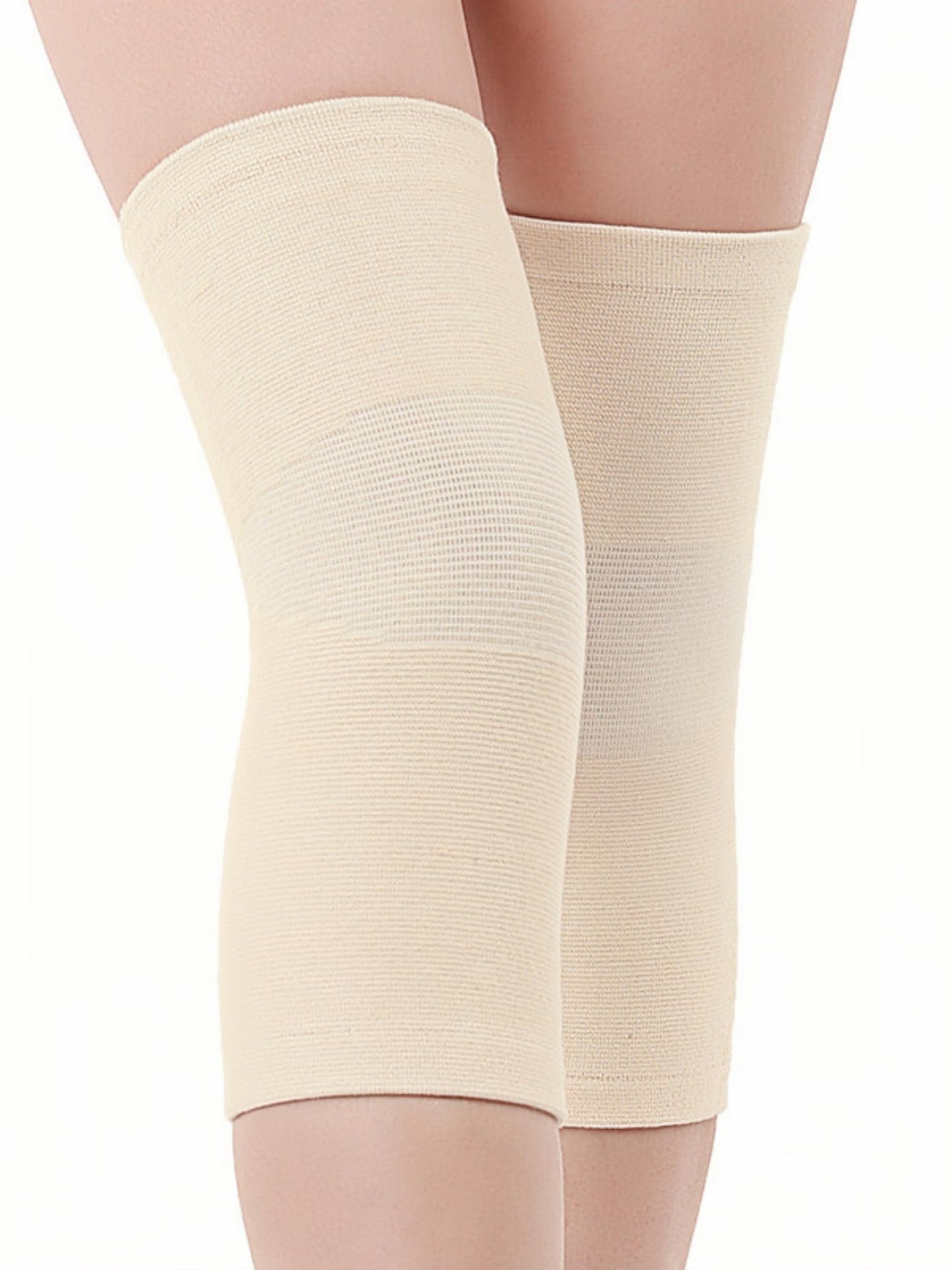 inflossom Bamboo Knee Sleeves, 2-Pack Knee Compression Sleeve Women Men Elastic Warm Slip-on Recovery Knee Brace for Arthritis Knee Pain