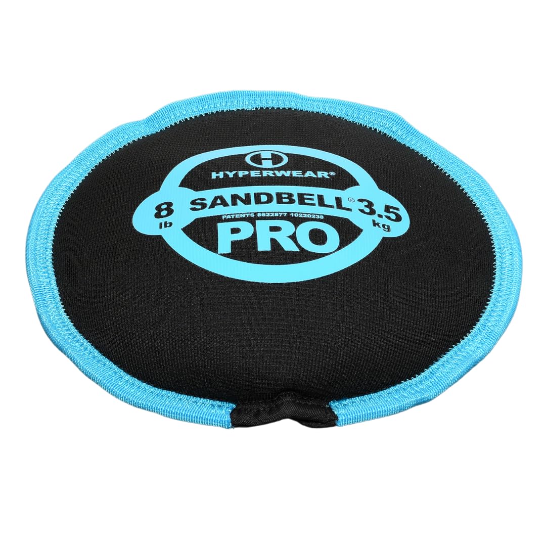 HYPERWEAR SandBell PRO Workout Sandbag, Pre-Filled Kettlebell Alternative, 8 lbs