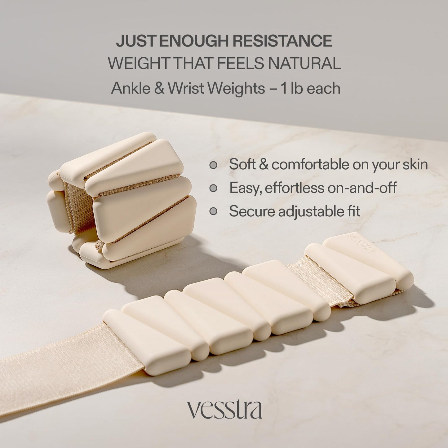 Vesstra Signature Pilates Set - Complete Pilates Kit with Ring, Ball, Wrist and Ankle Weights & Resistance Bands for Home or Studio Workouts