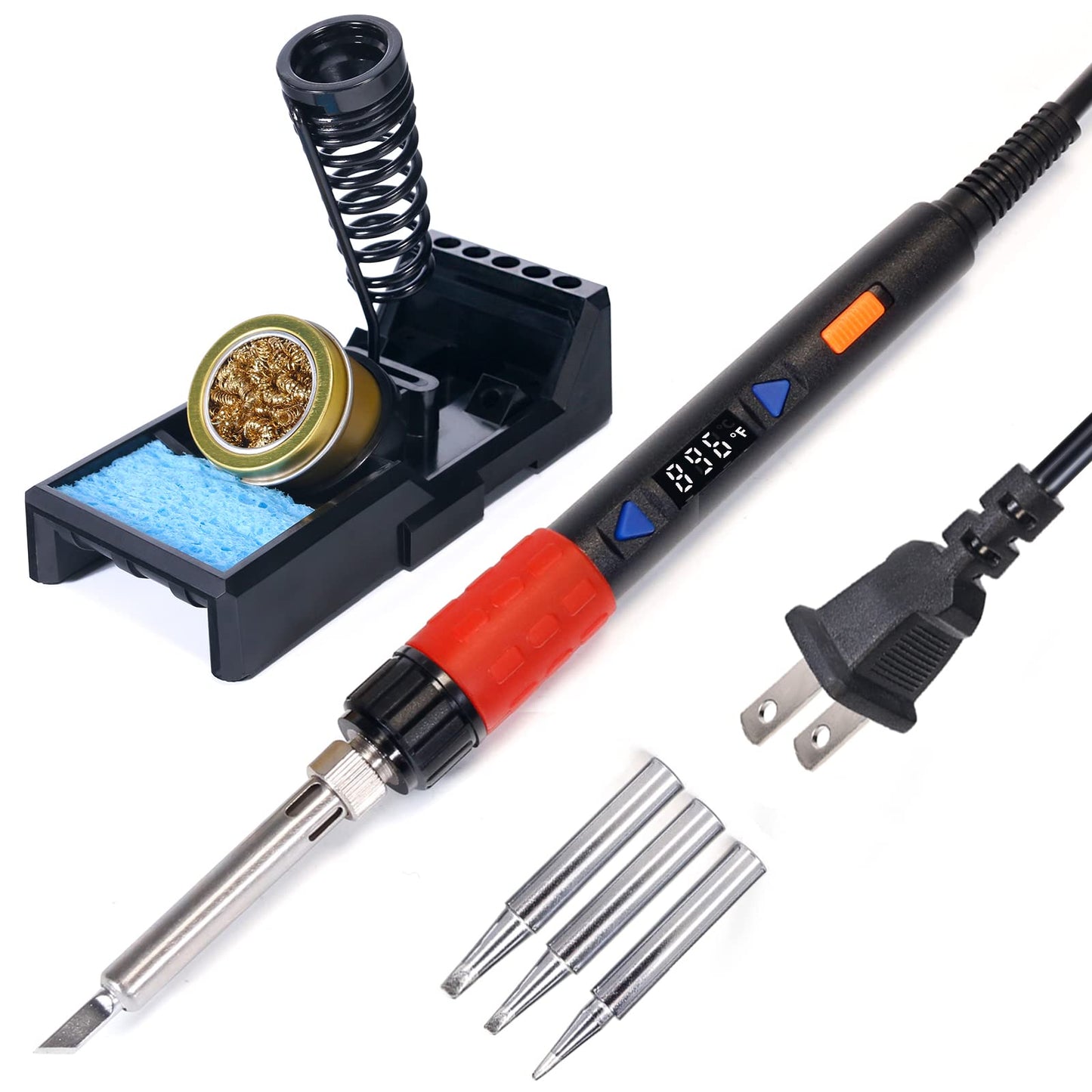 YIHUA 862BD+ Professional Soldering & Rework Station bundle with YIHUA 928D-III High Power Soldering Iron as Secondary/Backup Iron Holder, Soldering Cleaning Kit, and Accessories (24 Items)
