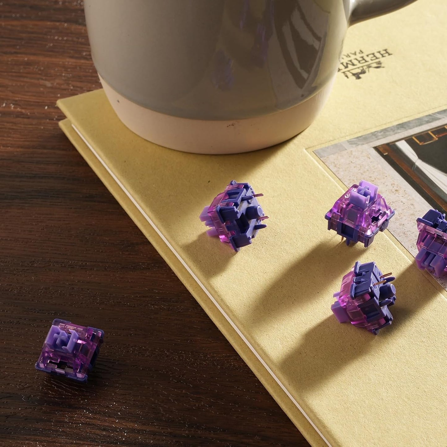 Akko V3 5-Pin (45pcs) Lavender Purple Pro Keyboard Switch with Dustproof Stem for Mechanical Gaming Keyboard, Tactile