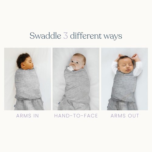 HALO Micro-Fleece Sleepsack Swaddle - 3-Way Adjustable Blanket for Newborns | Cozy Pandas, Small (3-6 Months)