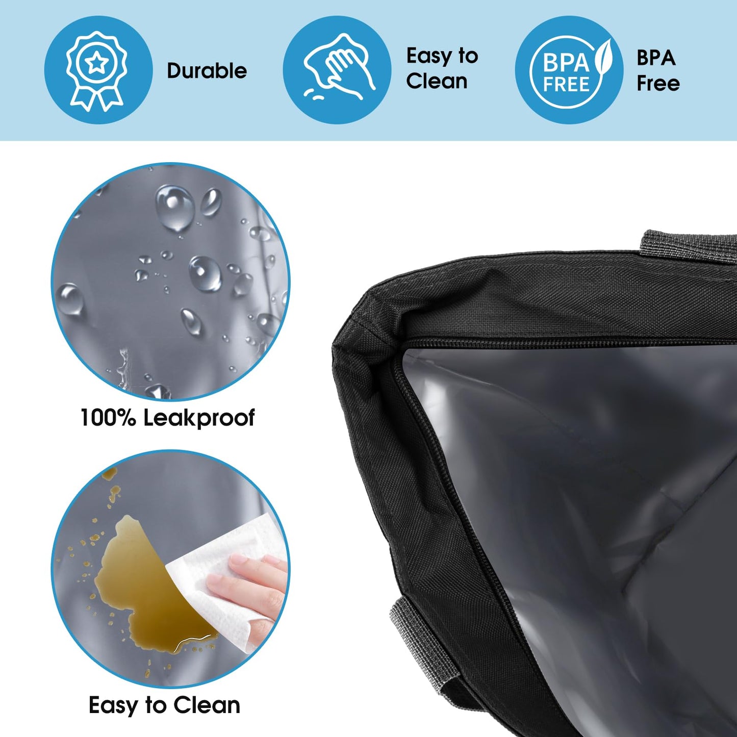 Insulated Cooler Bag, Reusable 30 Cans Insulated Bag, Soft Portable Grocery Bags for Shopping Food Lunch Travel Beach Camping (Gray)