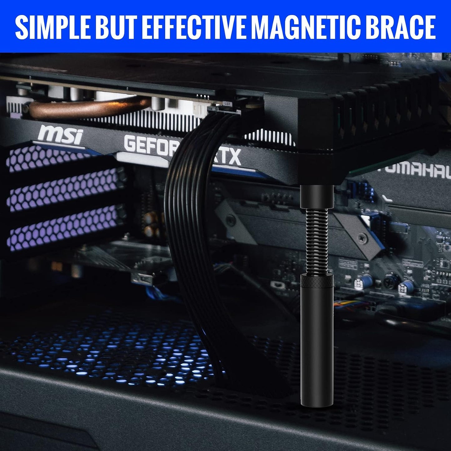 Aivalas GPU Support Bracket, Graphics Video Card Brace with Height Adjustable, Anti Sag Holder for Universal Graphics