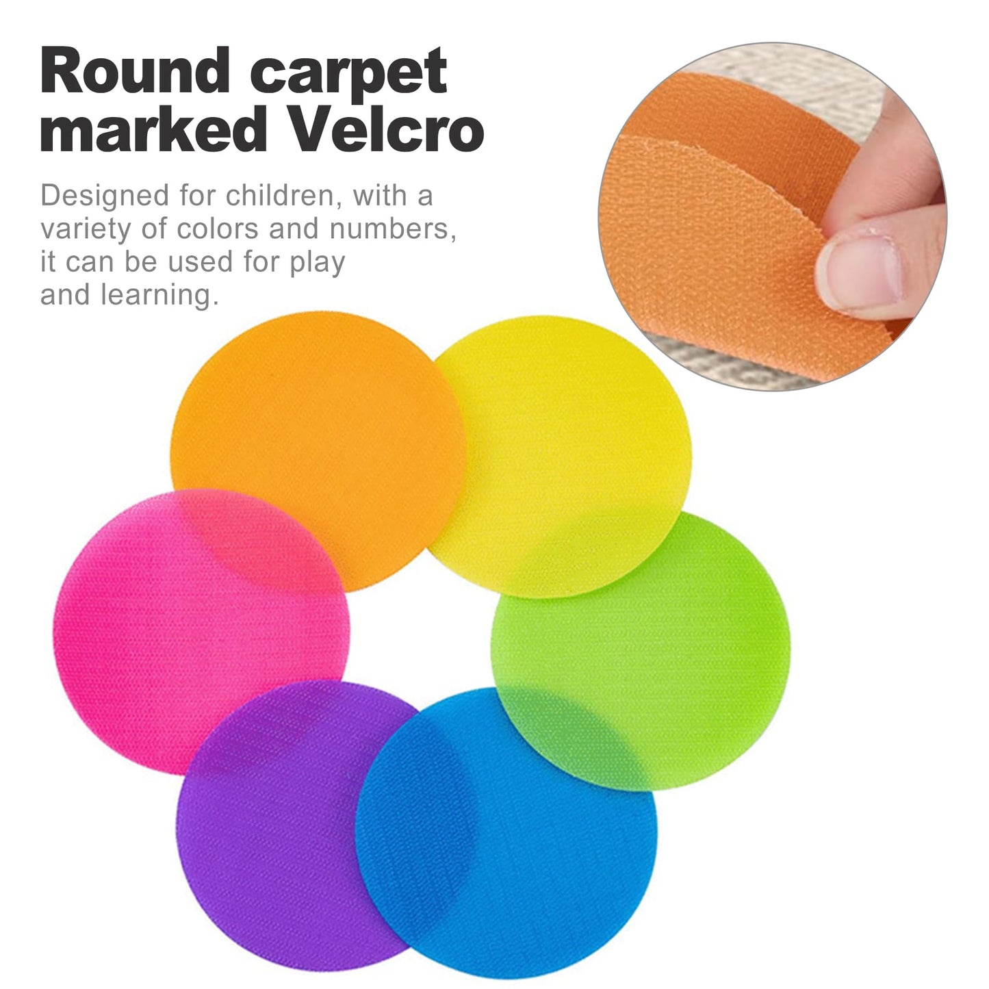 CeroDimo 30 Pcs Carpet Spot Markers, Carpet Markers, 4" Poly Spots, Rubber Circles for Gym, Floor Dots, Polyspots for Classroom, Teachers, Yoga, Decoration
