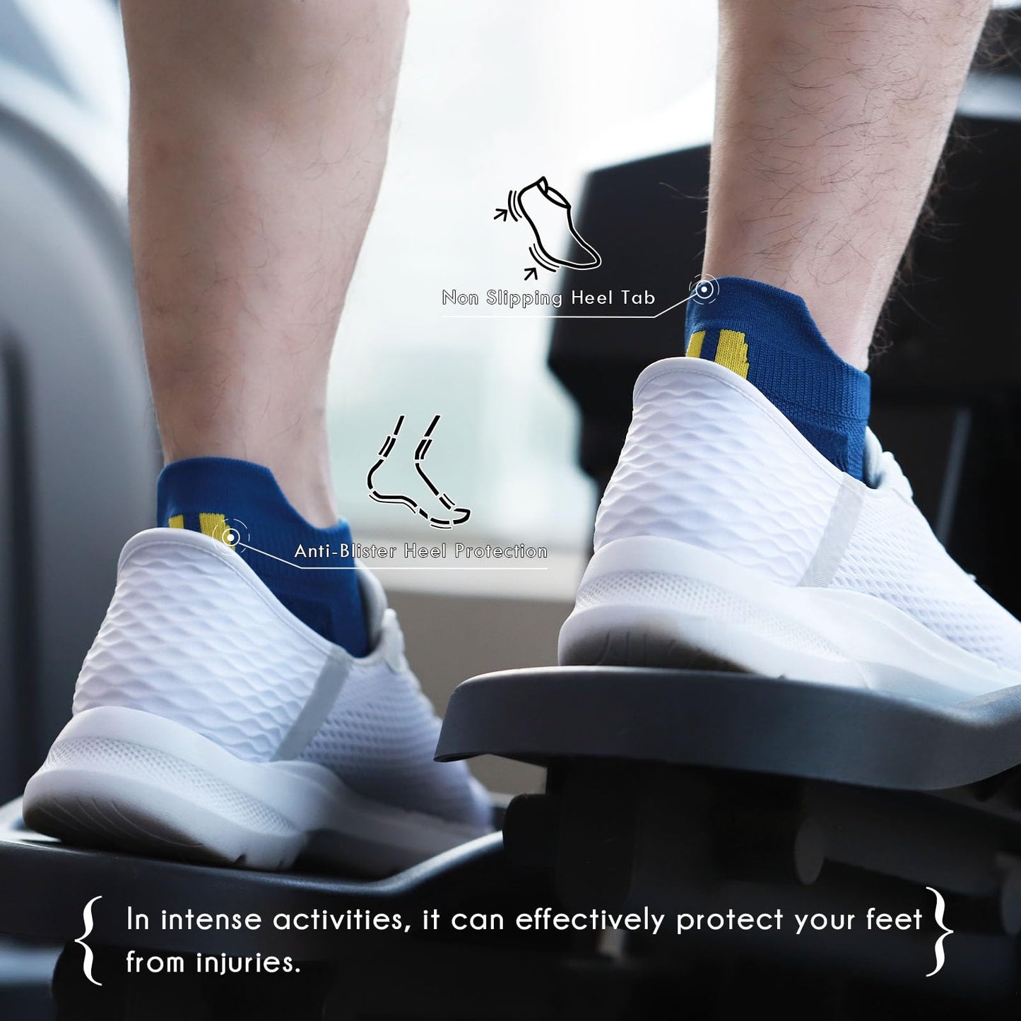 BRISIRA Coolmax Bamboo Viscose Compression Running Socks 3 Pairs Ankle Low Cut Athletic Anti Blister Cushioned Seamless