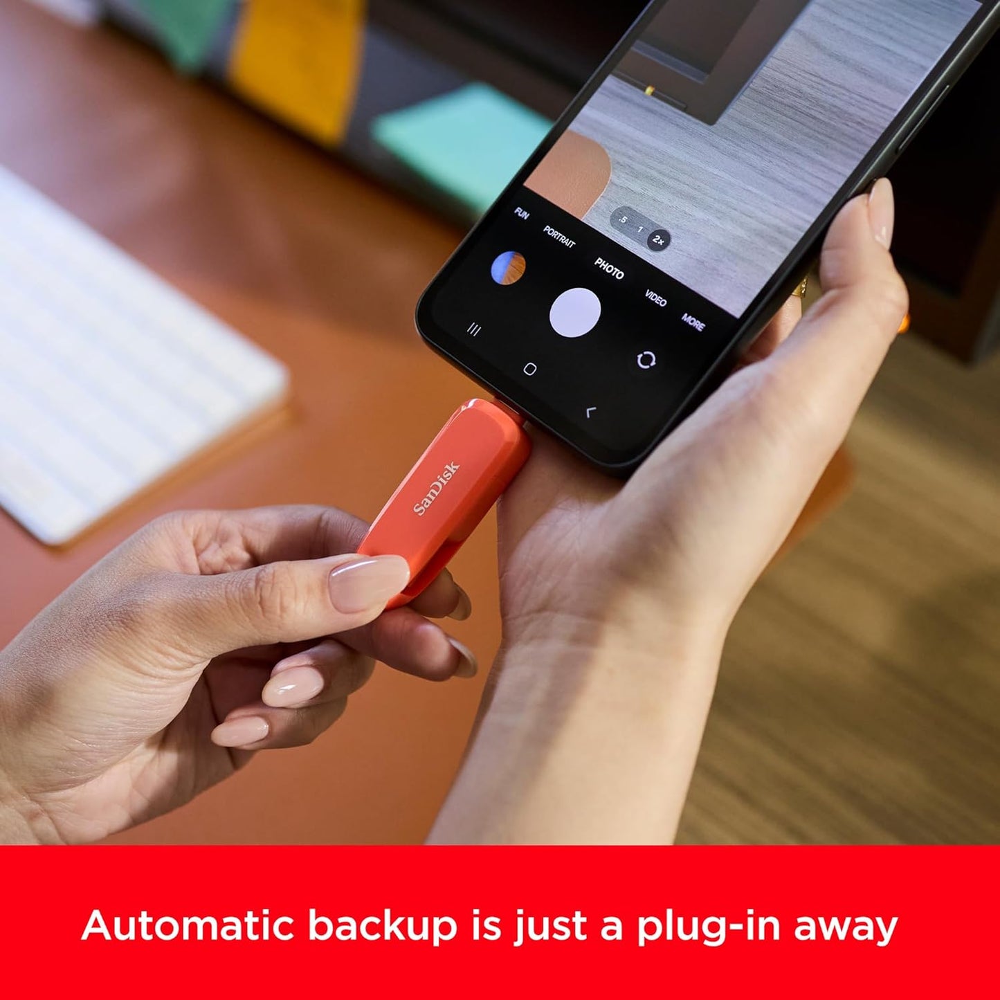 Sandisk 128GB 2-in-1 SDDDC6-128G-G46PO Phone Drive for Android - The USB for Smartphones, Tablets, and Computers