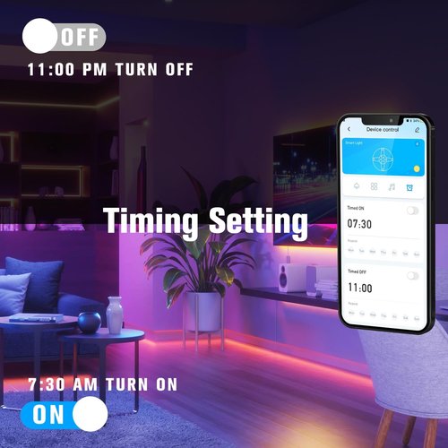DAYBETTER LED Strip Lights - 130ft RGB Lighting for Bedroom & Desk | Remote Control & 24V Power Supply