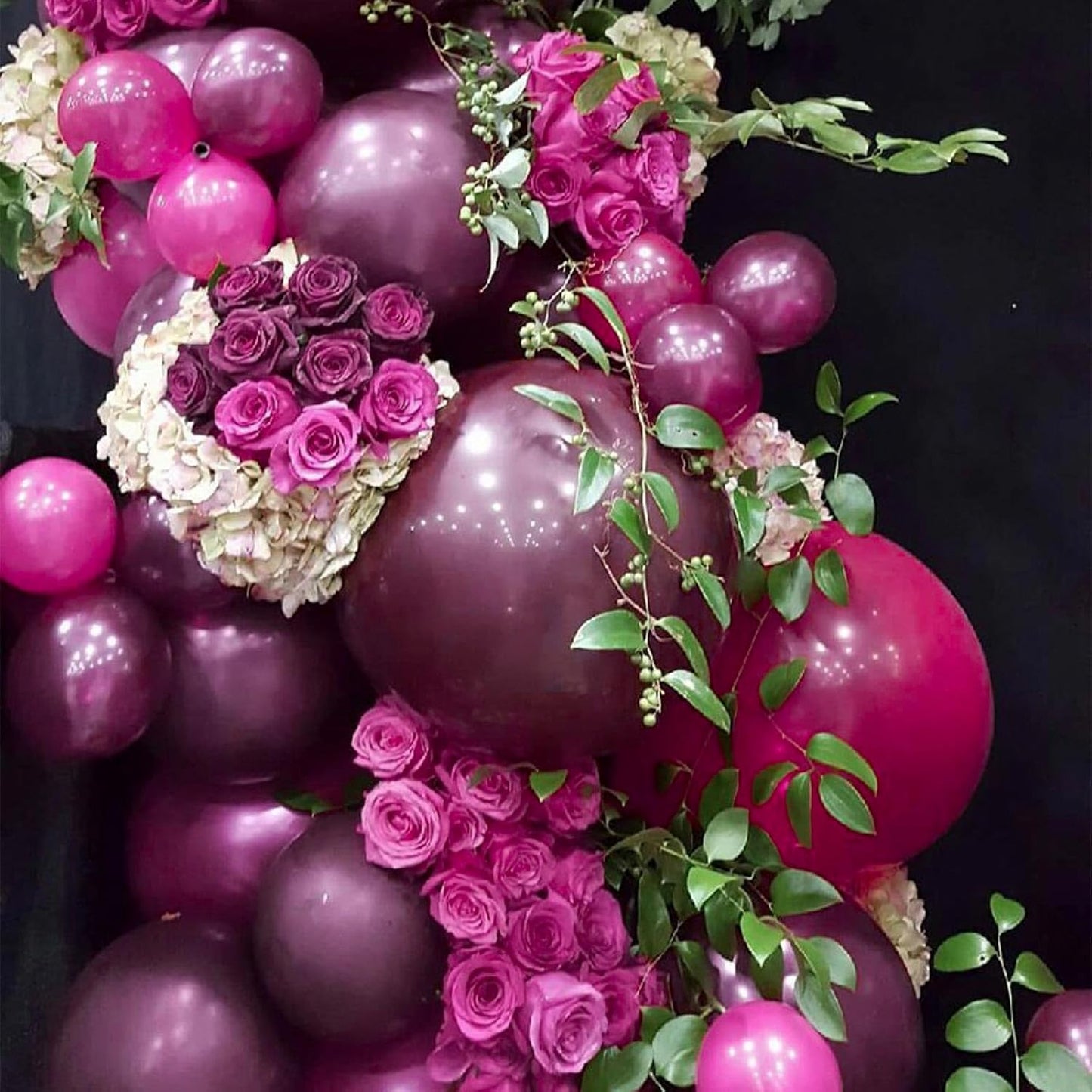 PartyWoo Dark Purple Balloons - 50 Pcs 12 Inch Latex Helium Balloons for Graduation & Events