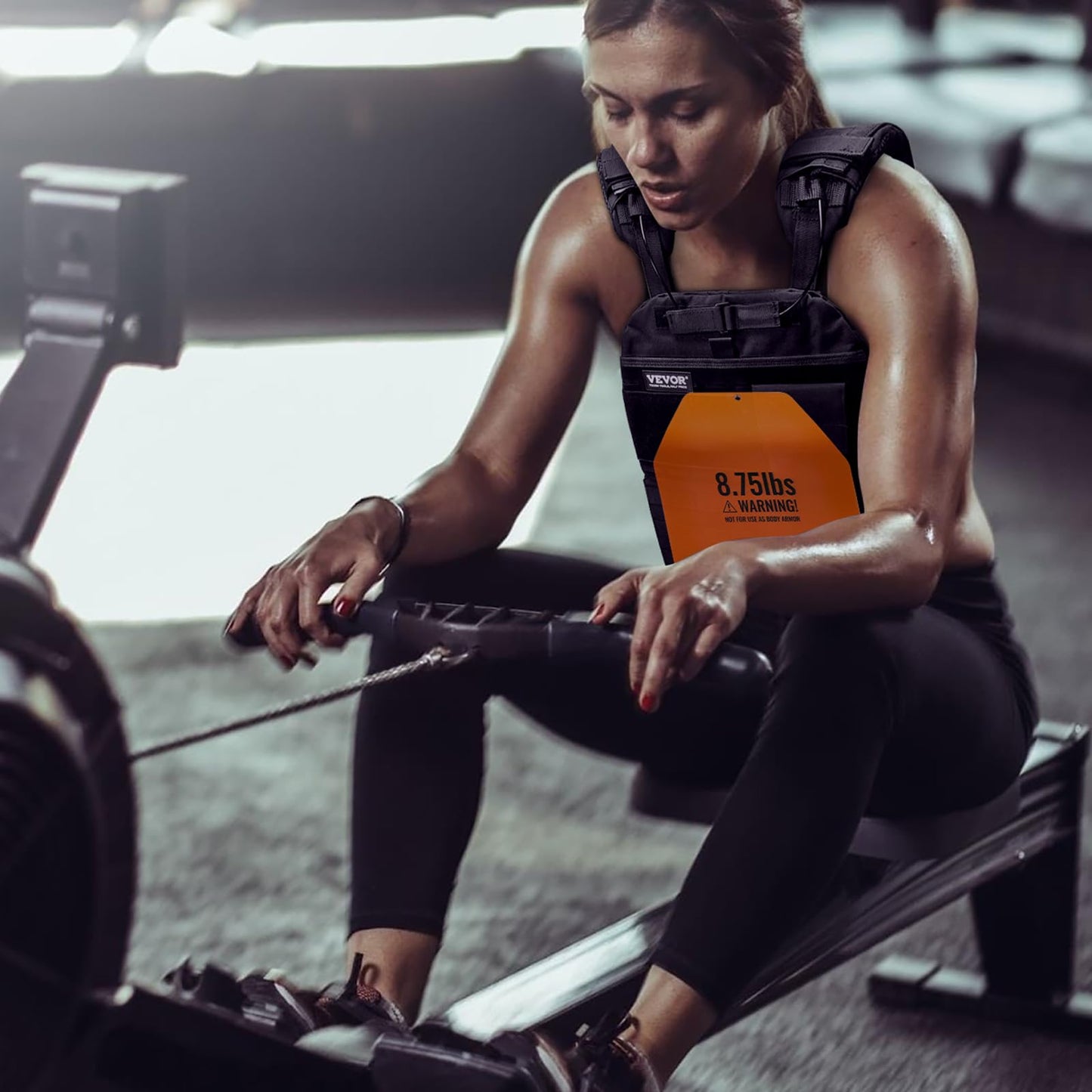 VEVOR Curved Weight Vest Plates, 8.75 LB Pairs, Premium Steel Weighted plates, Contoured Ergonomic Fit – WODs, Additional Weight for Weight Vests, for Strength Training, Running, Heavy Workouts