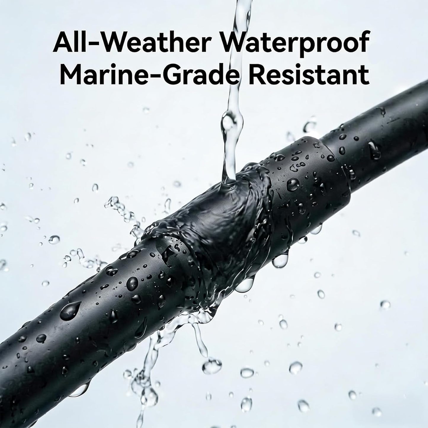 STUDIOFINIX 1.3M Marine Radio Antenna, Waterproof Dipole Hideaway FM Antenna No Drilling Easy Install for Car Boat ATV