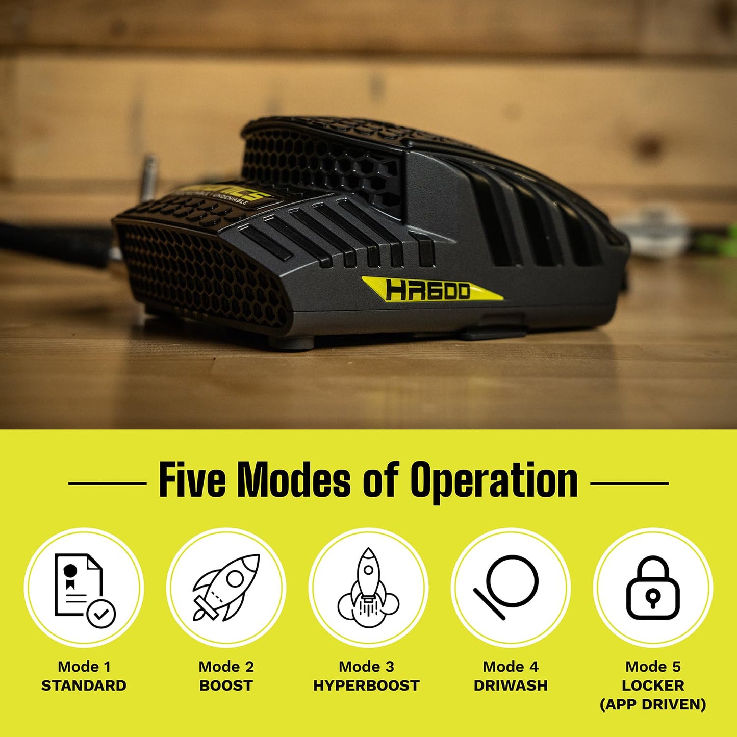 Ozonics HR-600 Hunting Scent Eliminator – Replaceable Coil, XL Rechargeable Battery with On-Board Charger, Top-Mounted Air Intake, Bluetooth Control, Ozone Generator with 5 Operation Modes