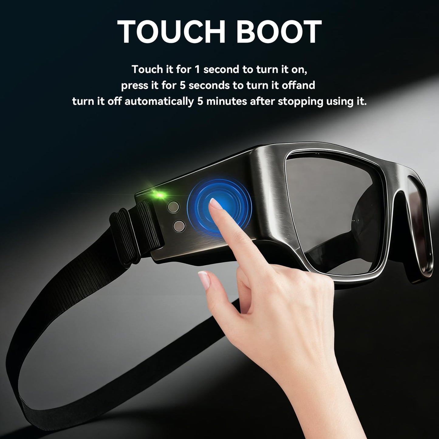 Netrix Reflex Glasses for Sports Training - Smart Vision & Reaction Speed Enhancer for Boxing, MMA, Baseball, Tennis - Adjustable Fit, Touch Control & Magnetic Charging