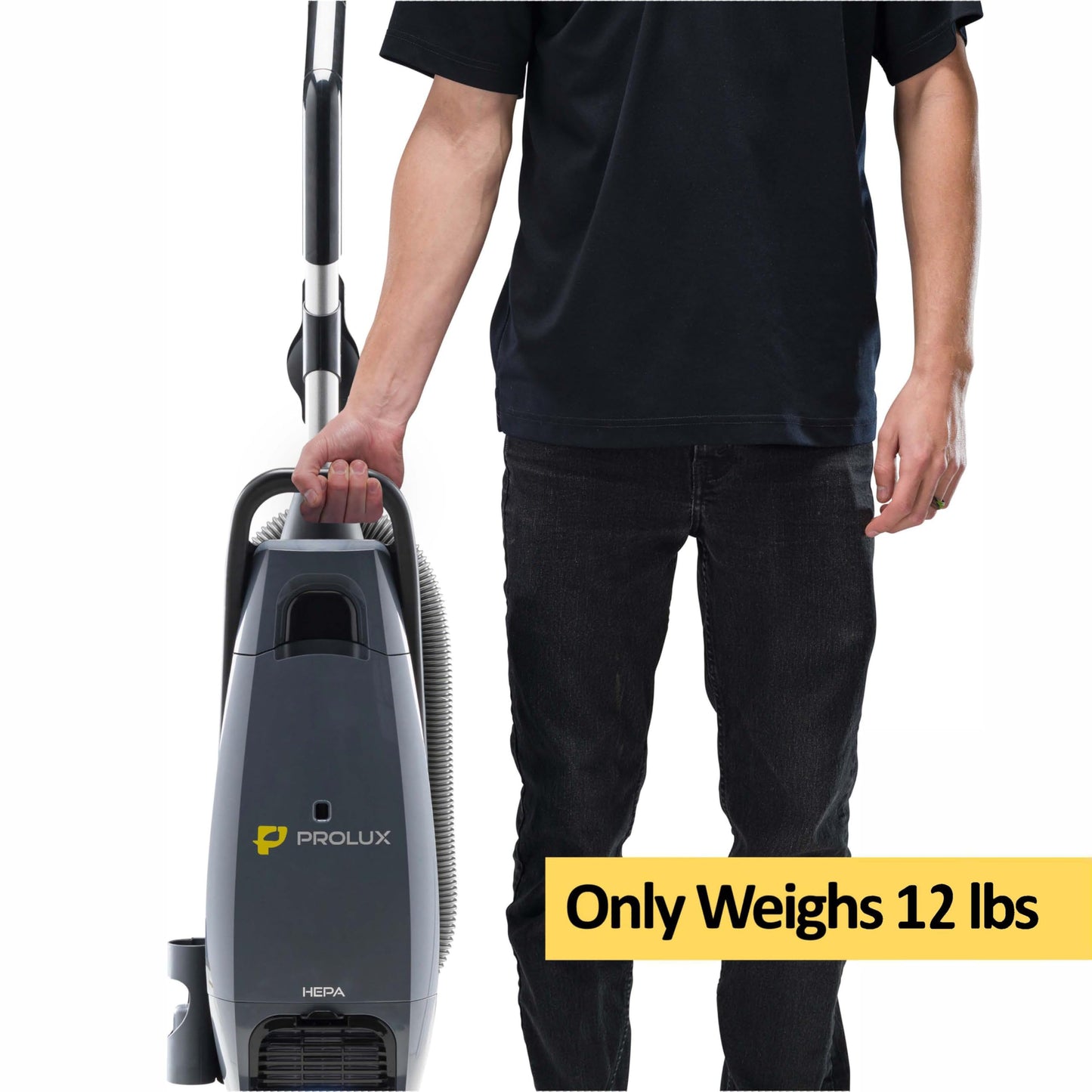 Prolux Phantom Pro Commercial Upright Vacuum Cleaner – HEPA Filtration, Bagged, High-Suction, Deep Cleaning, Lightweight with Onboard Tools only 12lbs Ideal for Business, Professional & Industrial Use