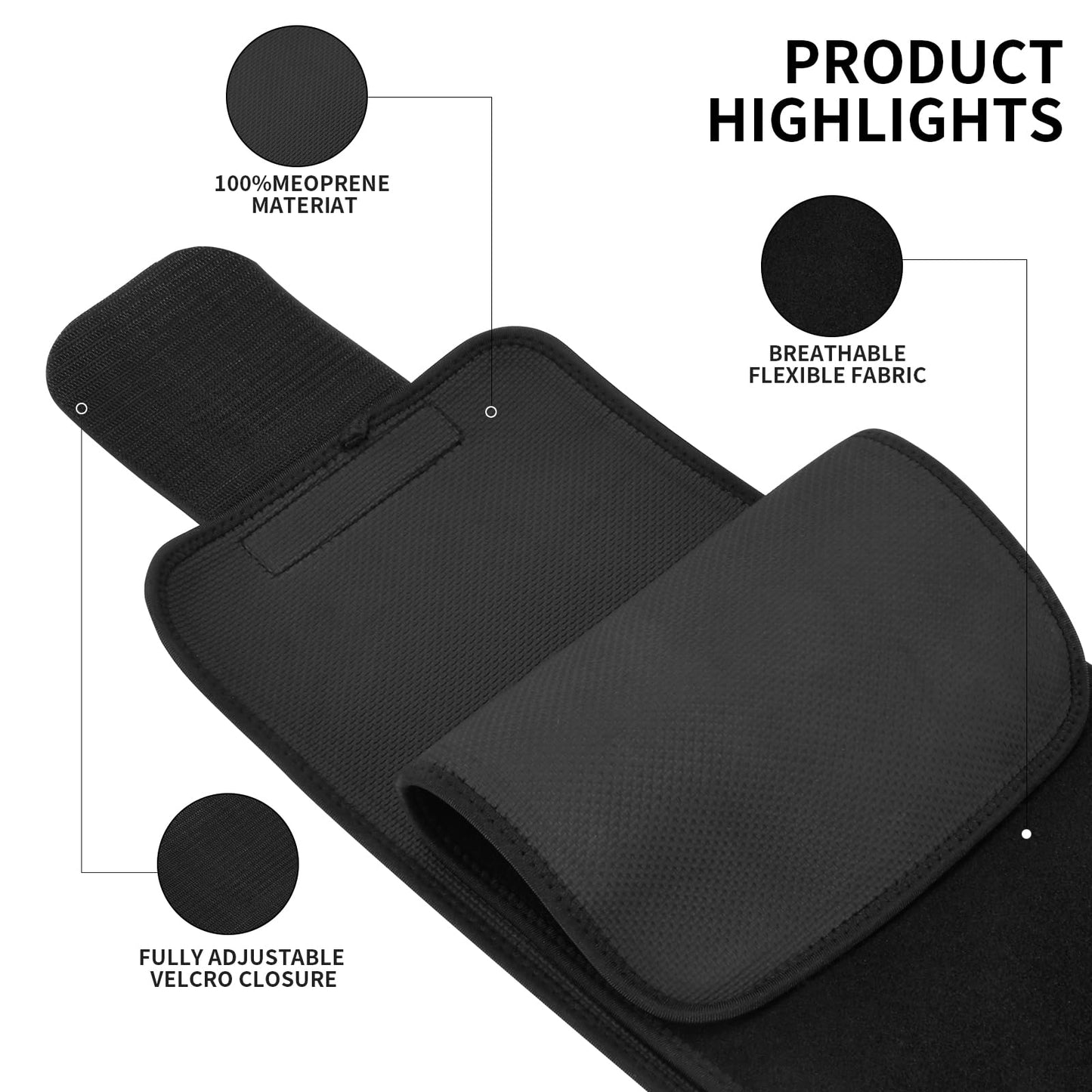 kissleaf Waist Trainers for Women Belly Fat Sweat Band for Stomach Weight Loss Get into Shape Waist Trainer for Women Black