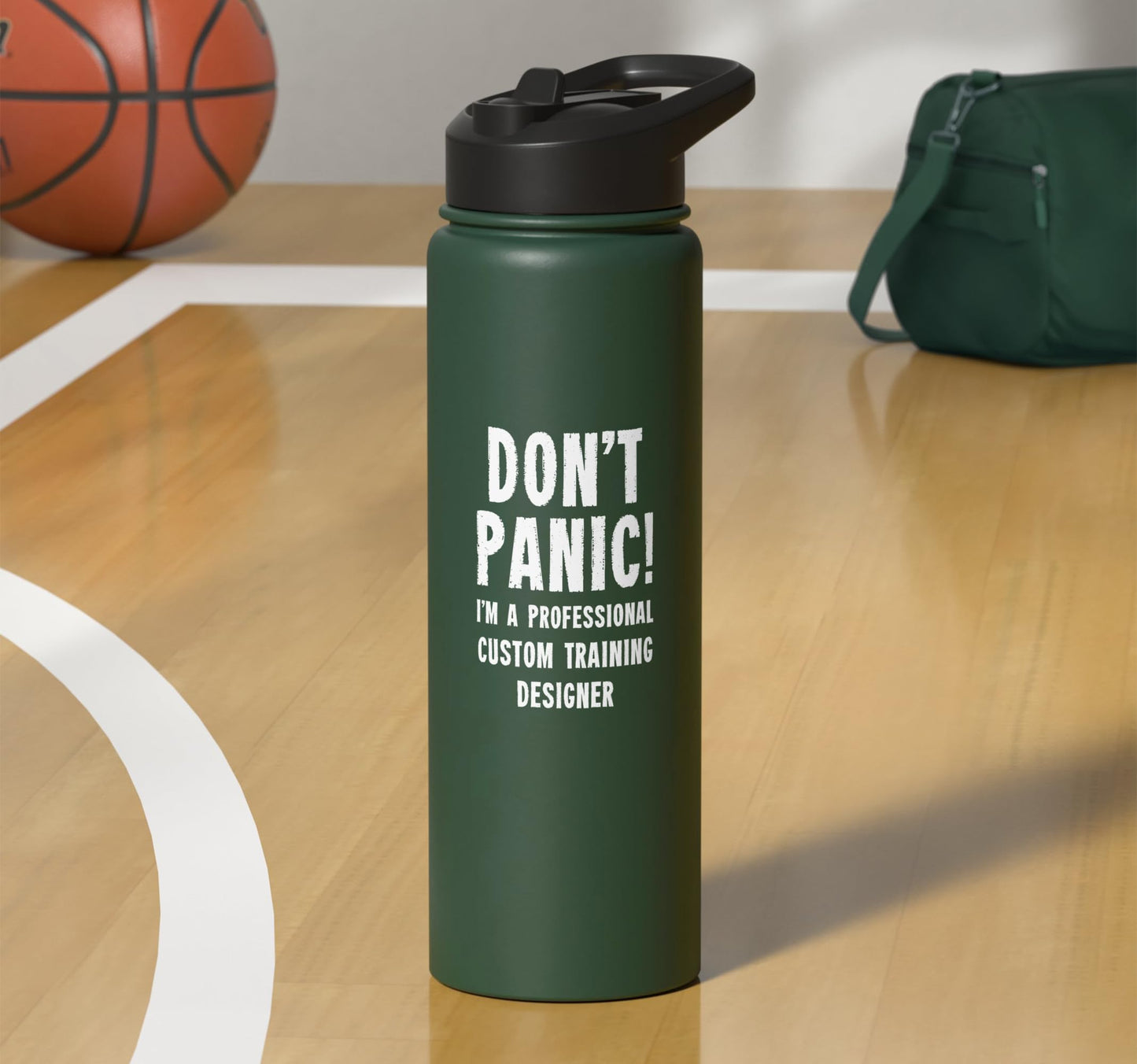 Custom Training Designer Stainless Steel Insulated Water Bottle