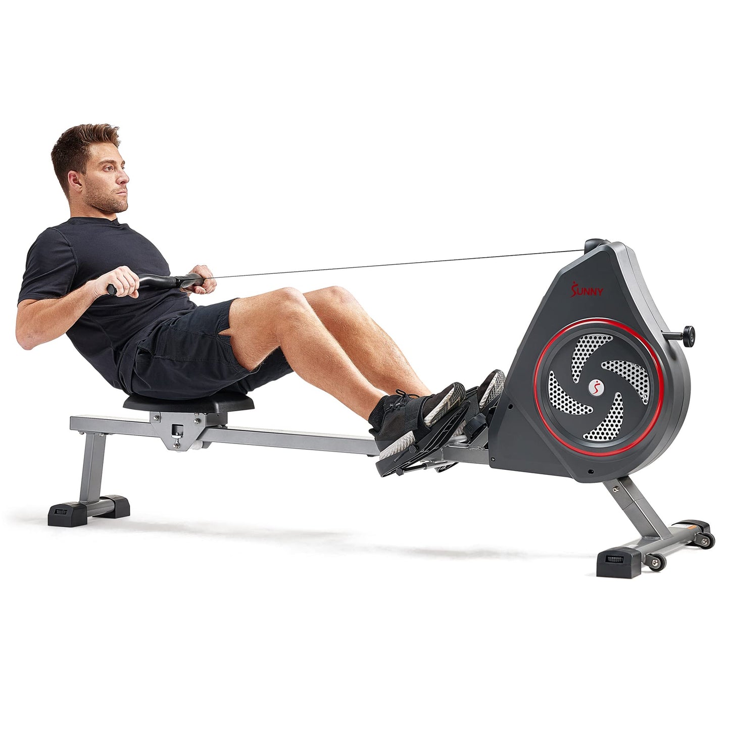Sunny Health & Fitness Air+ Magnetic Rowing Machine with Exclusive SunnyFit App and Smart Bluetooth Connectivity -SF-RW520008
