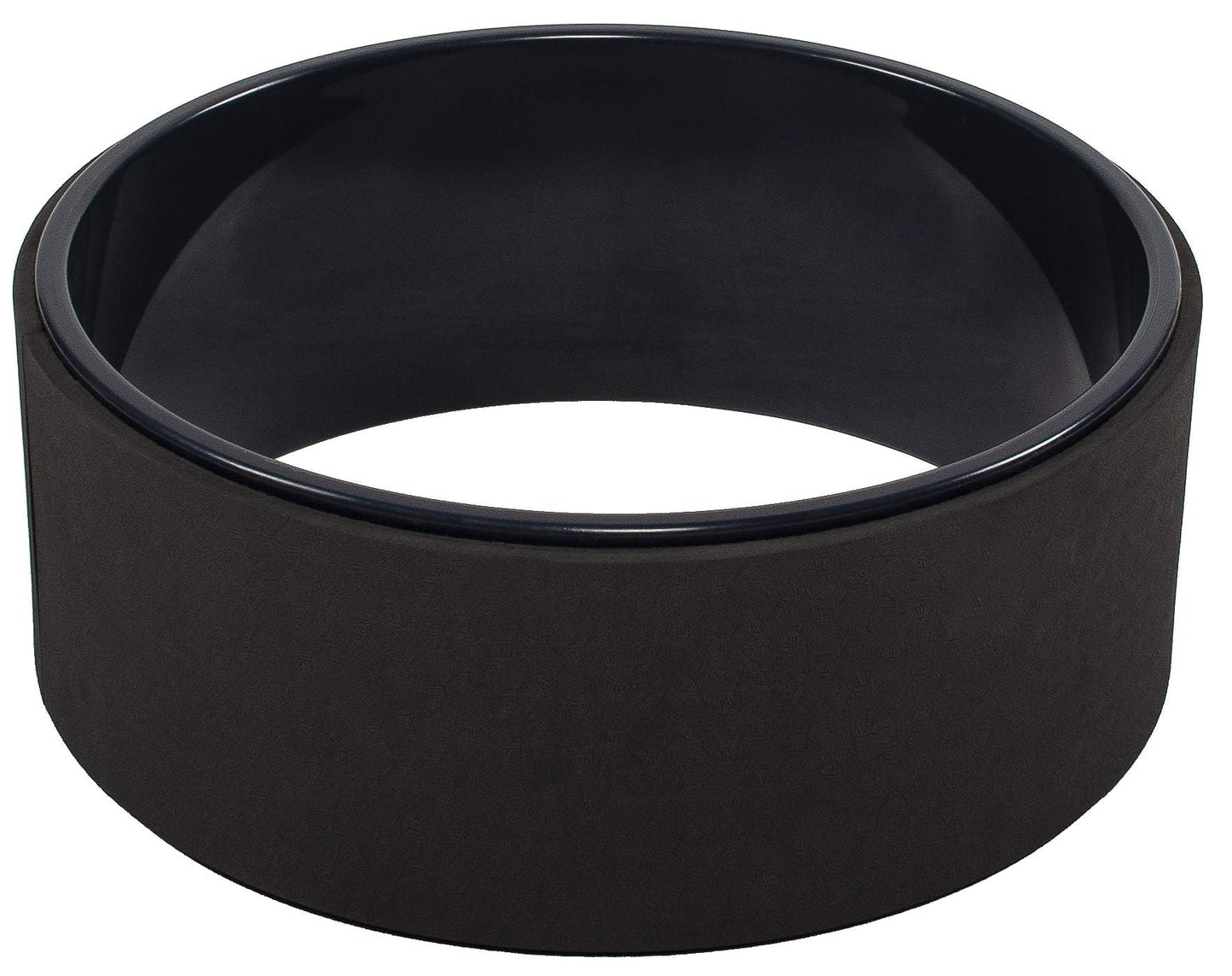 Fitvids Yoga Wheel for Spine Stretching & Flexibility Enhancer with Non-Slip Surface, Full-Body Workout Equipment for Improved Mobility, 12.5"L x 5"W x 12.5"Th, Graphite