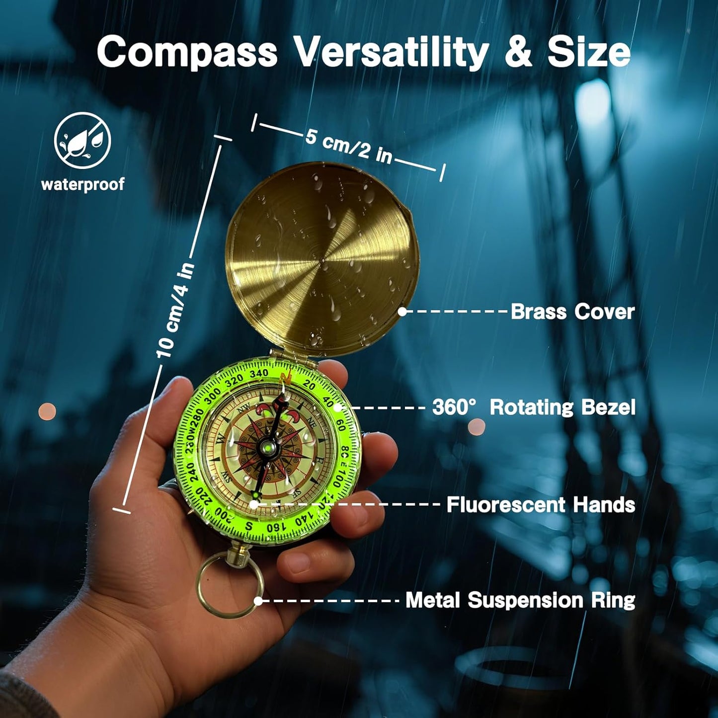 Laupha 25x30 Retro Pirate Telescope Zoomable Spyglass Portable Collapsible Handheld Telescope Vintage Monocular