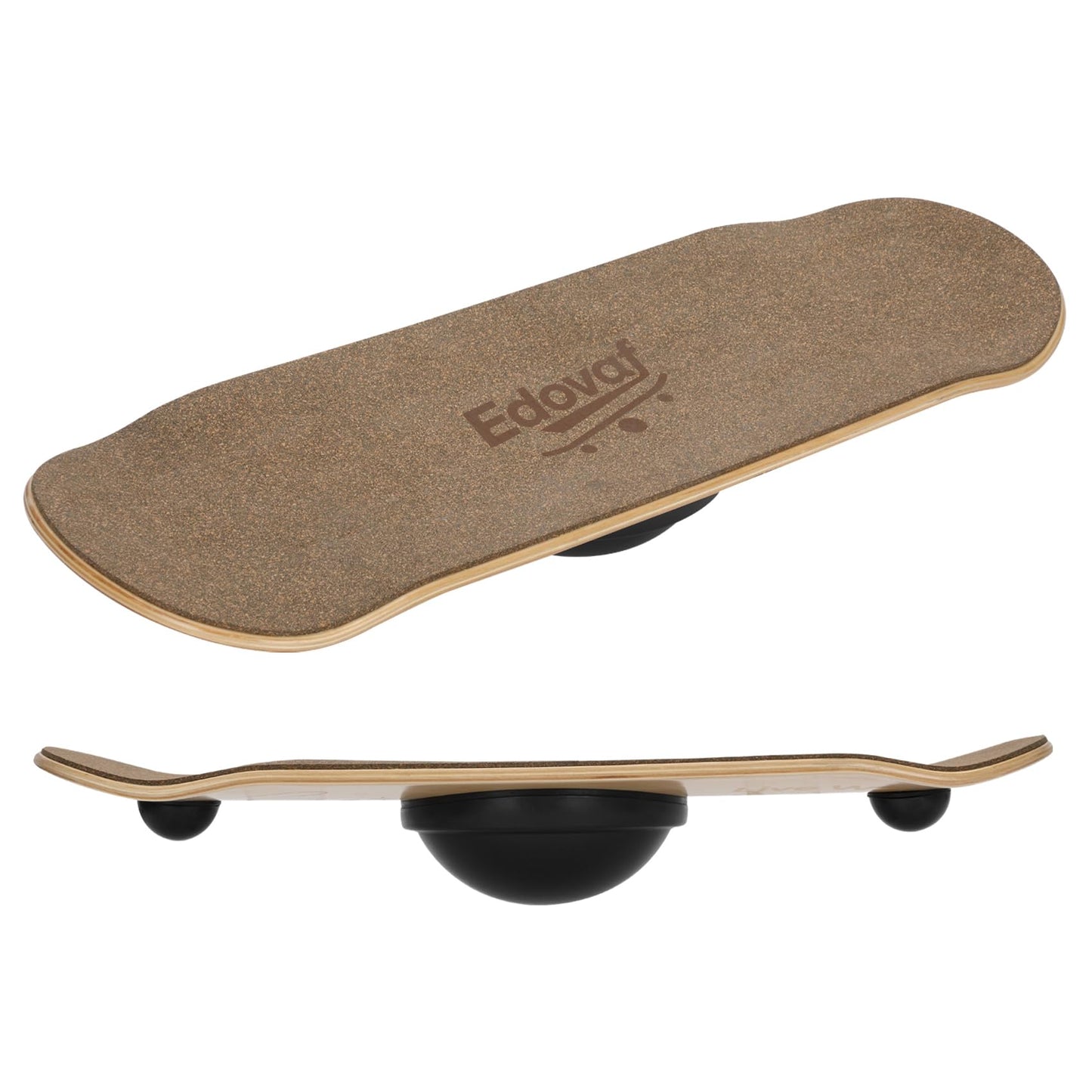 Edovaf Balance Board- Gift for Adults & Kids,Wood Wobble Balance Trainer Board,Premium Slip-Resistant Surface Portable Fitness Equipment,Suitable for Core Workout, Standing Desk Exercise, Home Gym, Yoga